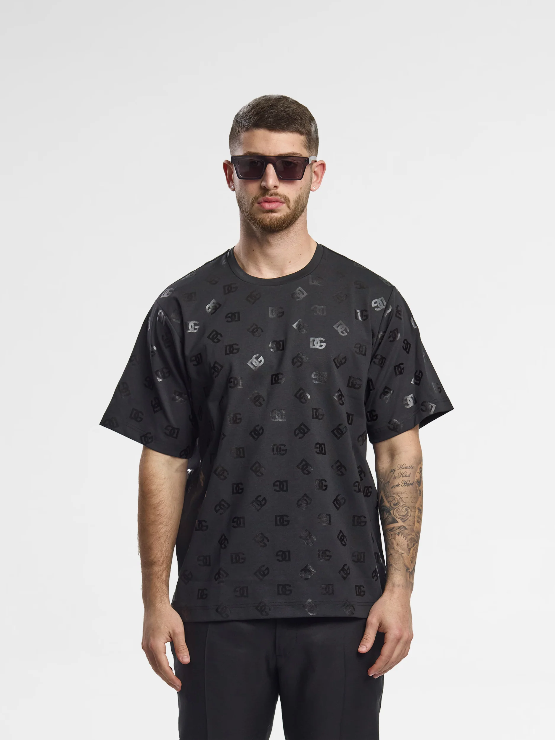 Dolce & Gabbana logo-monogram-print T-shirt