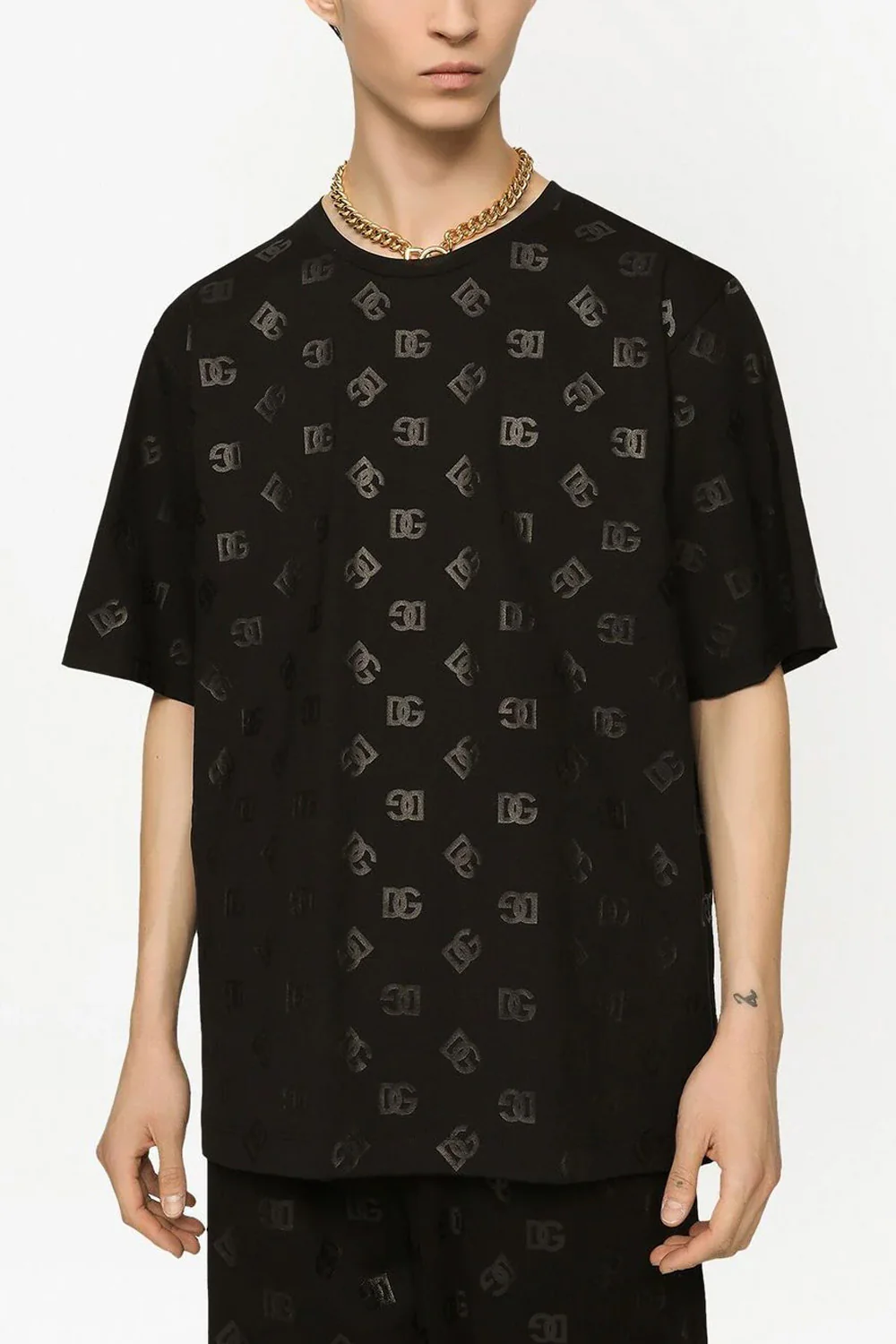 Dolce & Gabbana logo-monogram-print T-shirt - Image 3