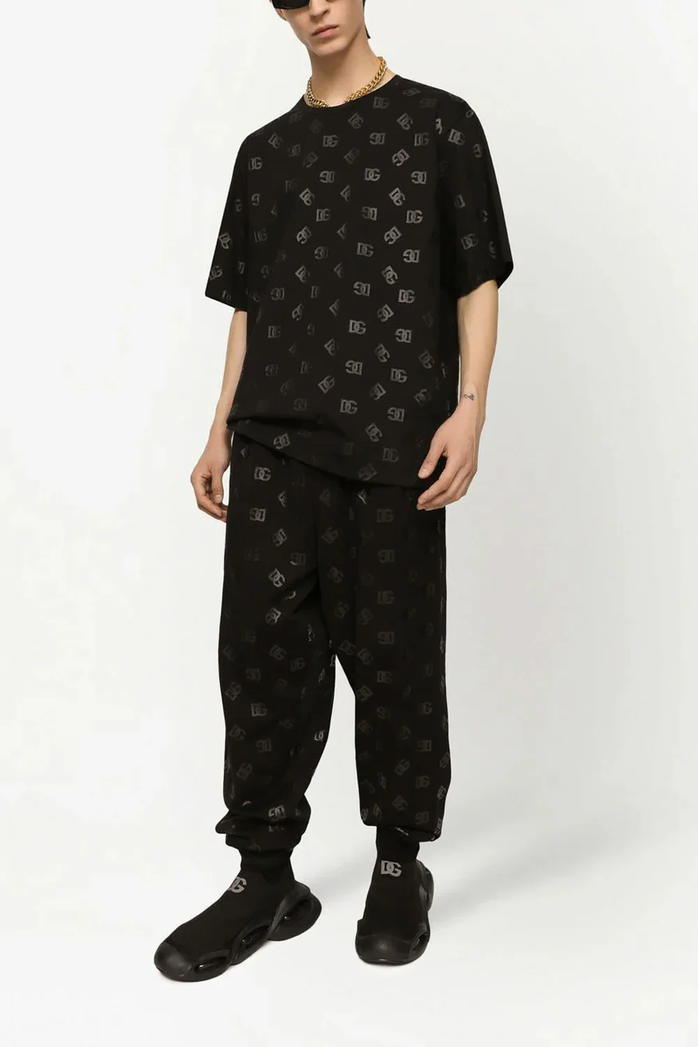 Dolce & Gabbana logo-monogram-print T-shirt - Image 4