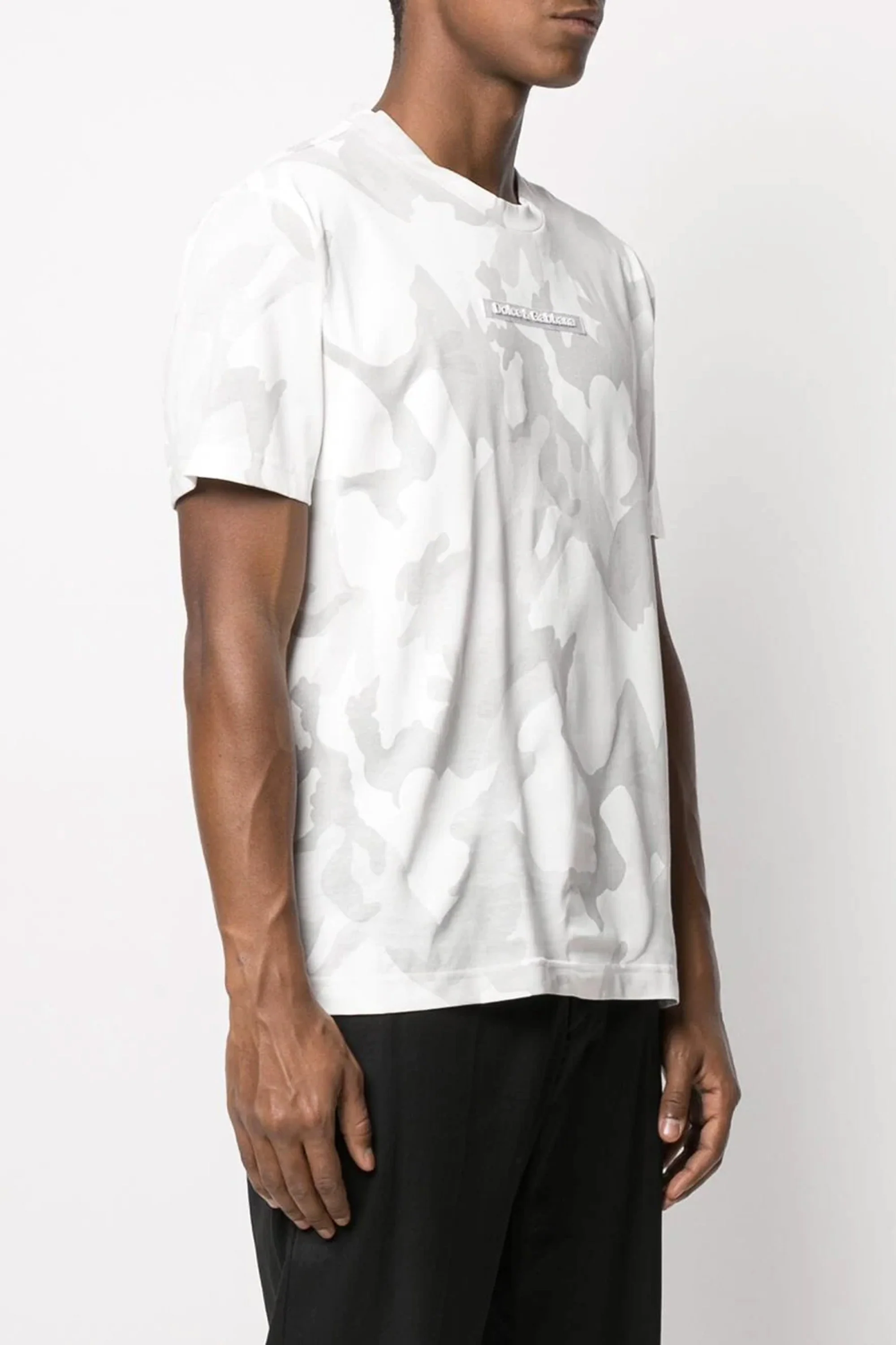 Dolce & Gabbana Logo Patch Camouflage T-Shirt - Image 3
