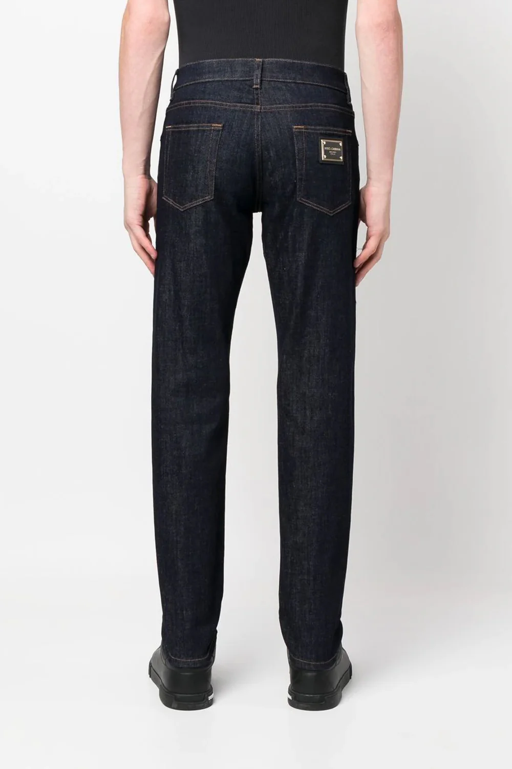 Dolce & Gabbana logo-plaque slim-cut jeans - Image 3