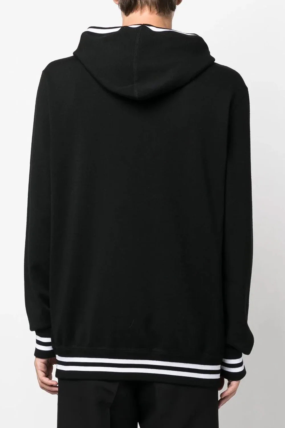Dolce & Gabbana logo-print detail drawstring hoodie - Image 4
