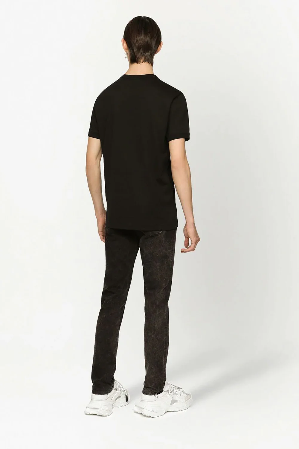 Dolce & Gabbana logo-print neckline T-shirt - Image 4