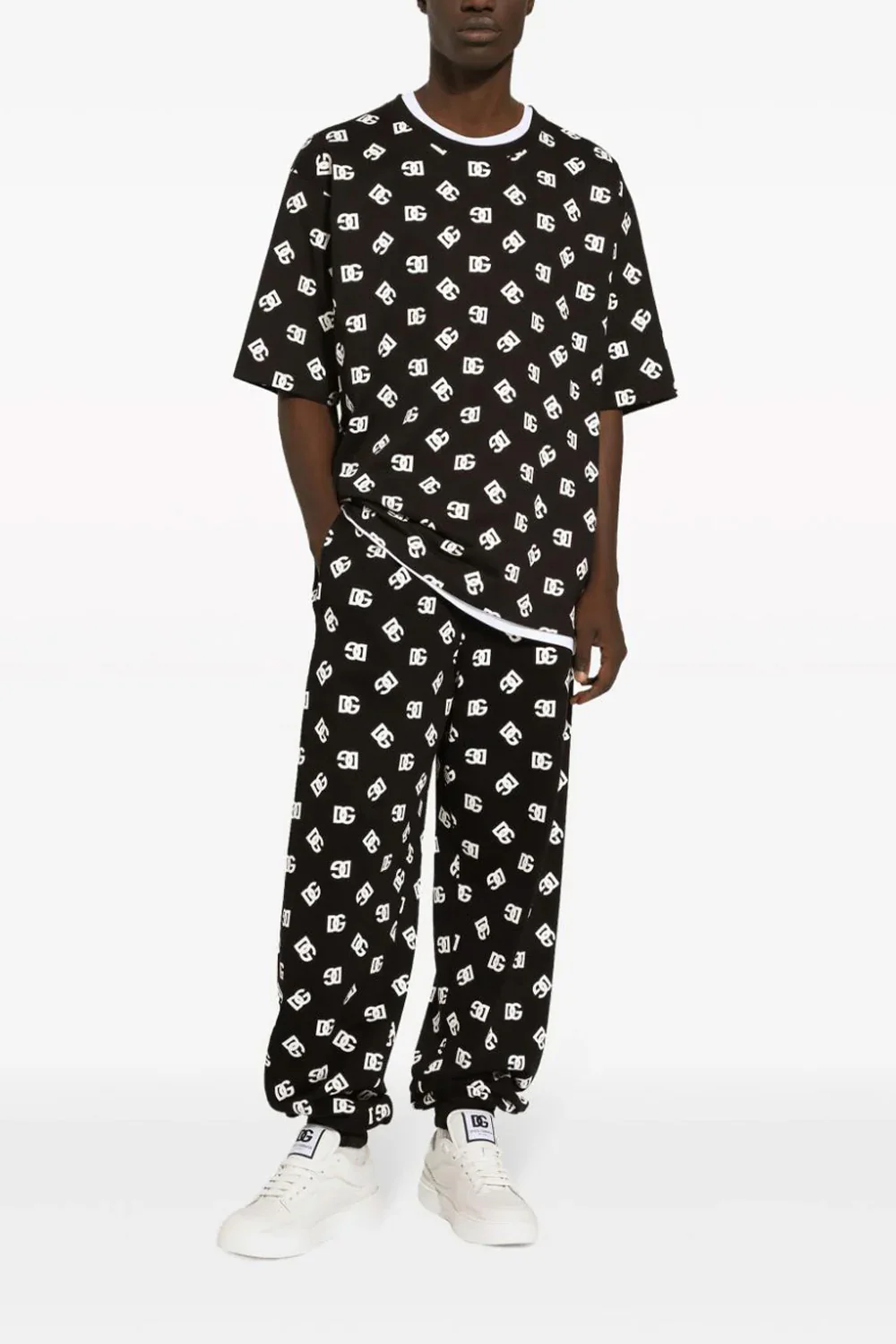 Dolce & Gabbana monogram-print cotton T-shirt - Image 3