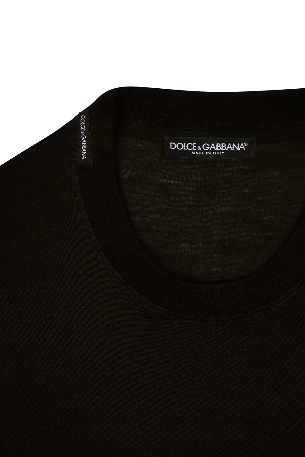 Dolce & Gabbana Short-sleeved plain T-shirt - Image 2