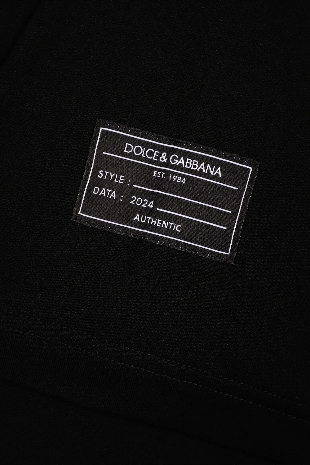 Dolce & Gabbana Short-sleeved T-shirt with vertical logo print - Image 4