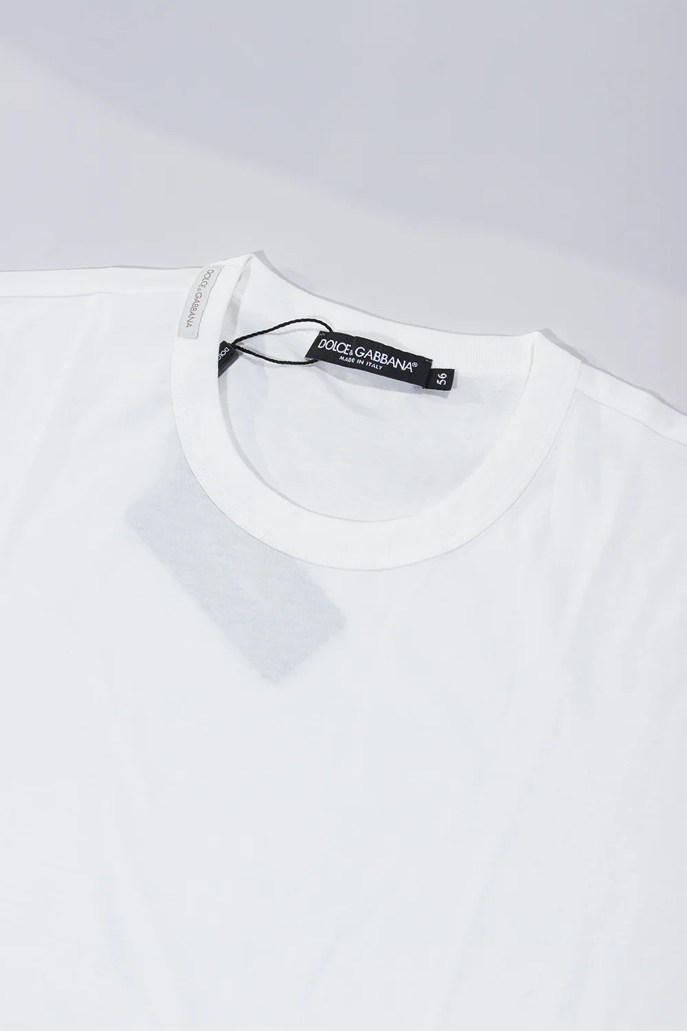 Dolce & Gabbana T-shirt neck logo tag white - Image 2