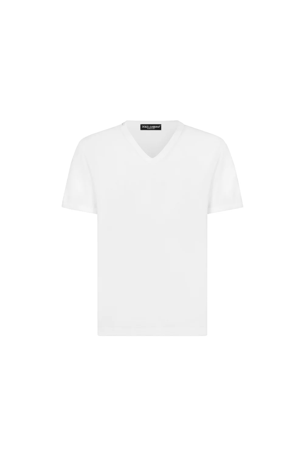 Dolce & Gabbana T-shirt neck logo tag white