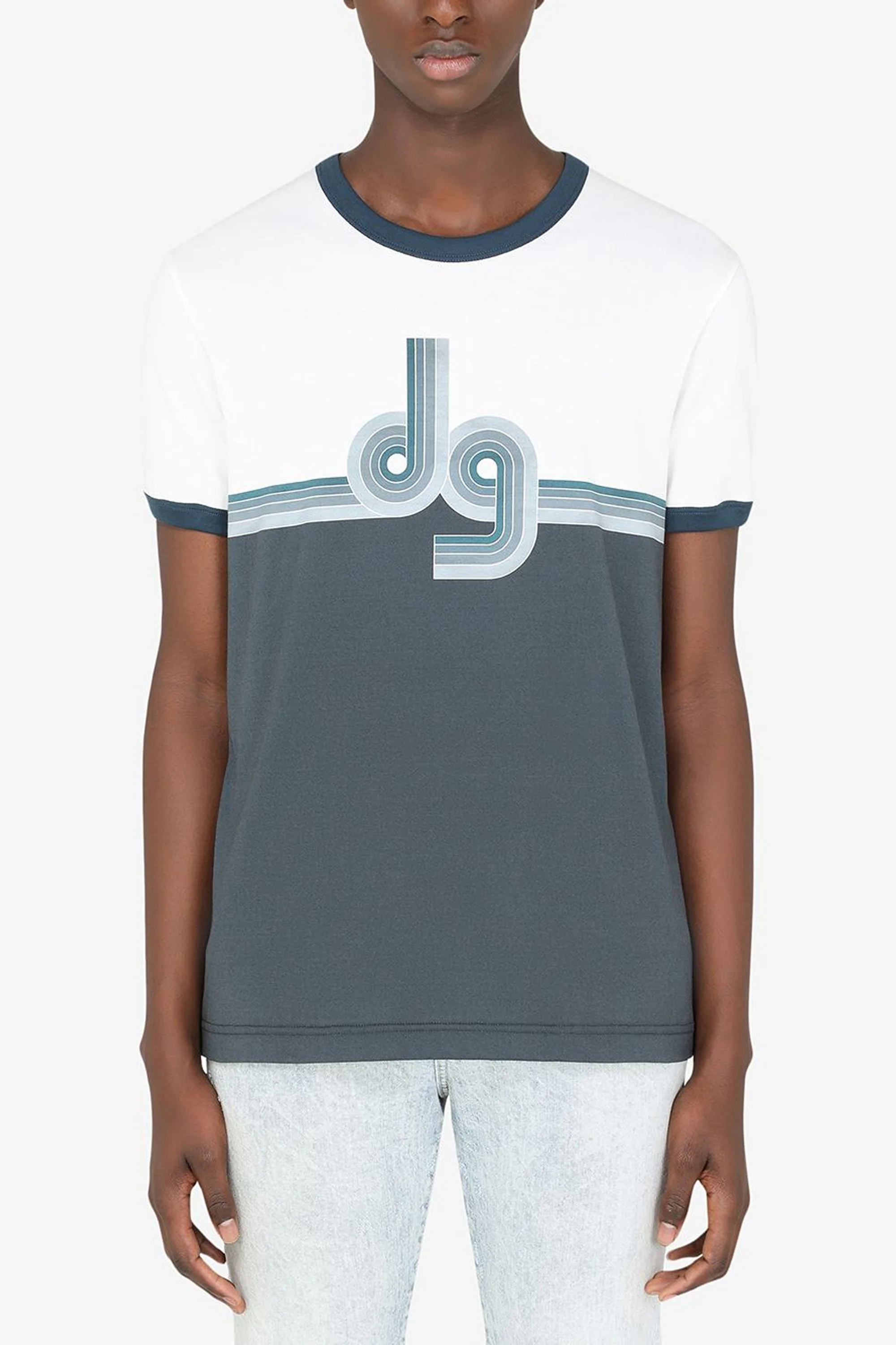 Dolce & Gabbana two-tone logo print T-shirt - Image 4