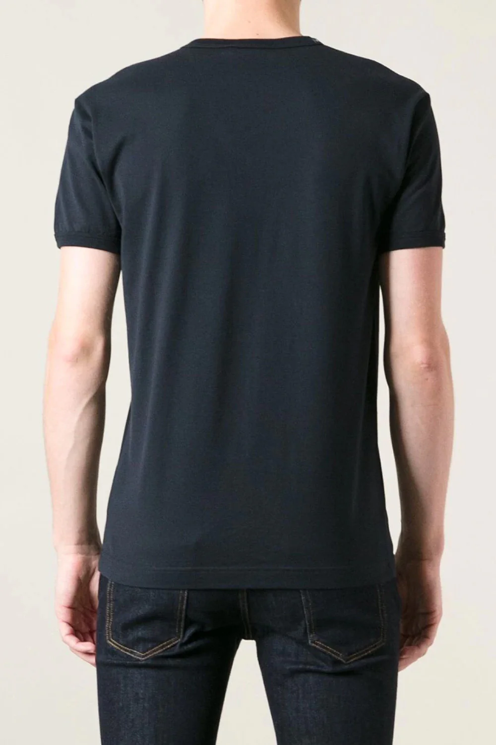 Dolce & Gabbana v-neck t-shirt blue navy - Image 3