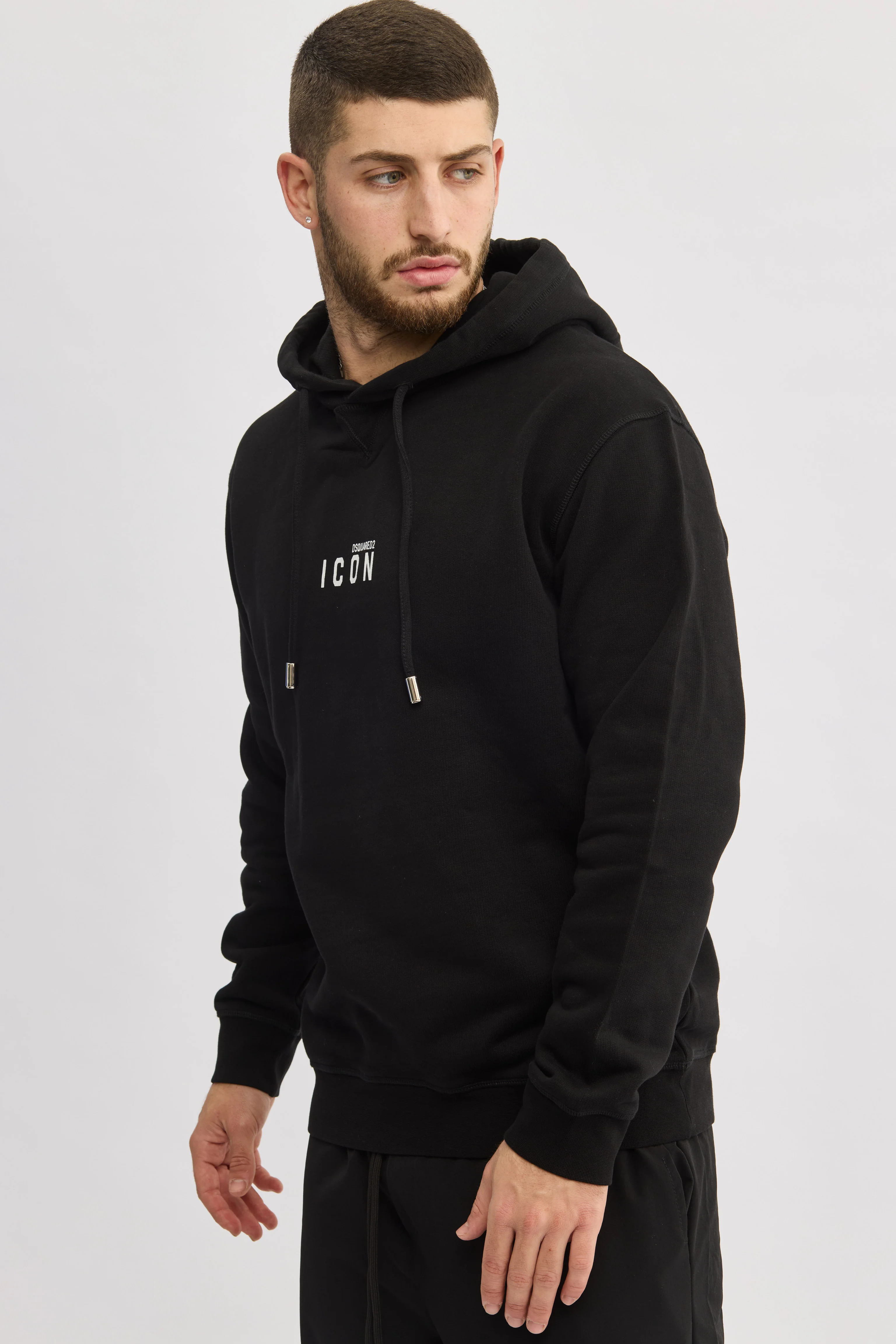 Dsquared2 Black Icon Hoodie - Image 2