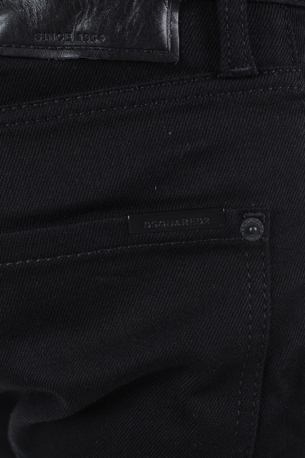 DSQUARED2 Black Shorts Jeans - Image 4