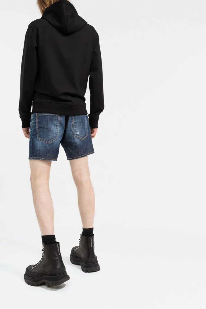 Dsquared2 loose-fit distressed denim shorts Jeans - Image 4