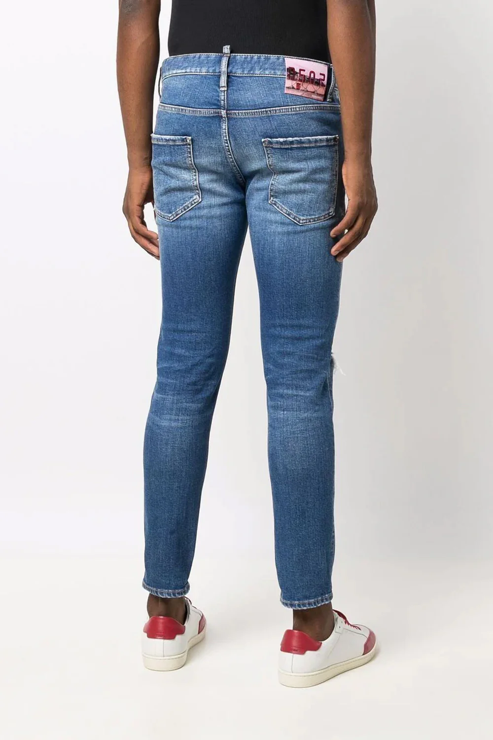 Dsquared2 mid-rise distressed straight-leg jeans - Image 2