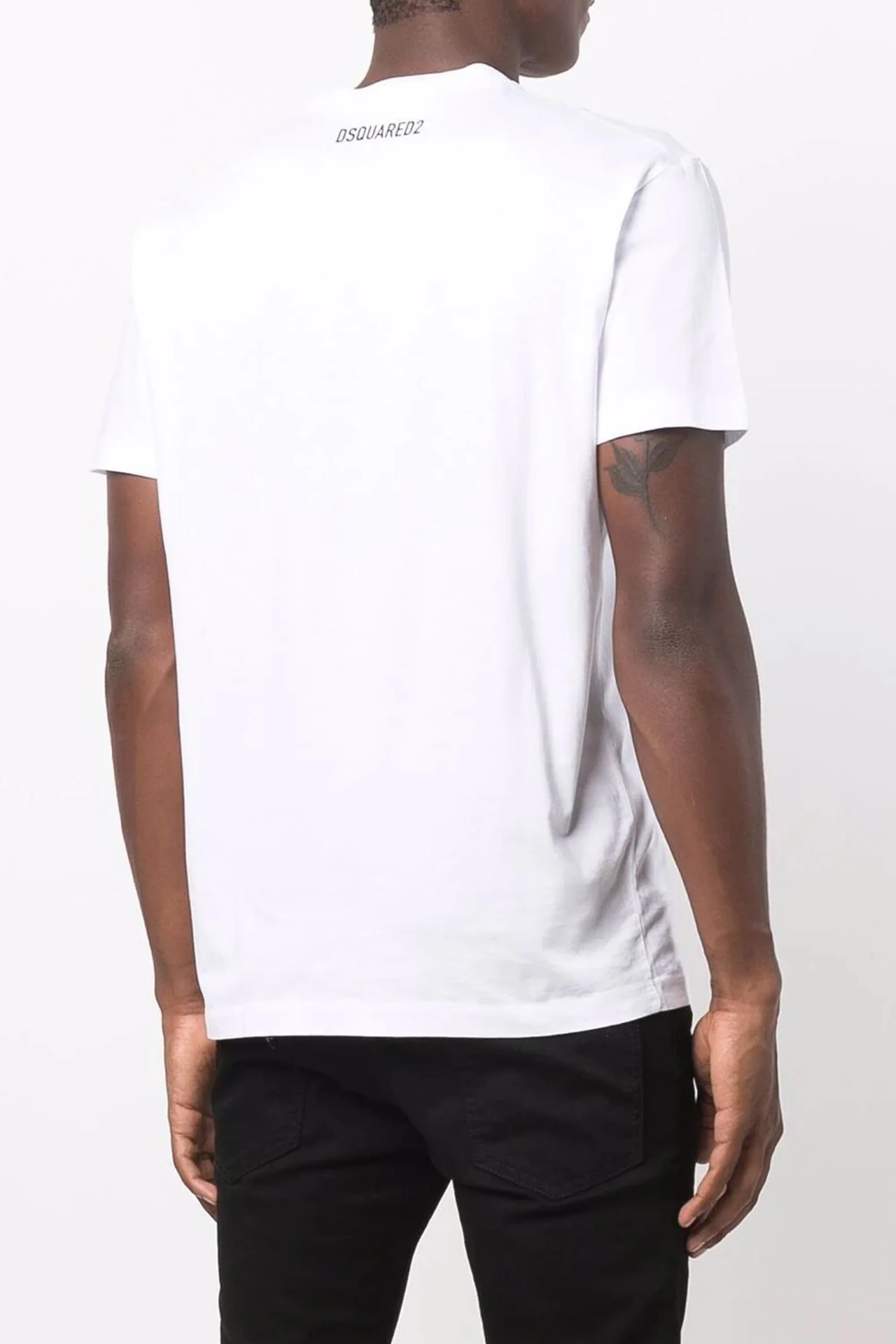 Dsquared2 slogan-print short-sleeve white T-shirt - Image 3