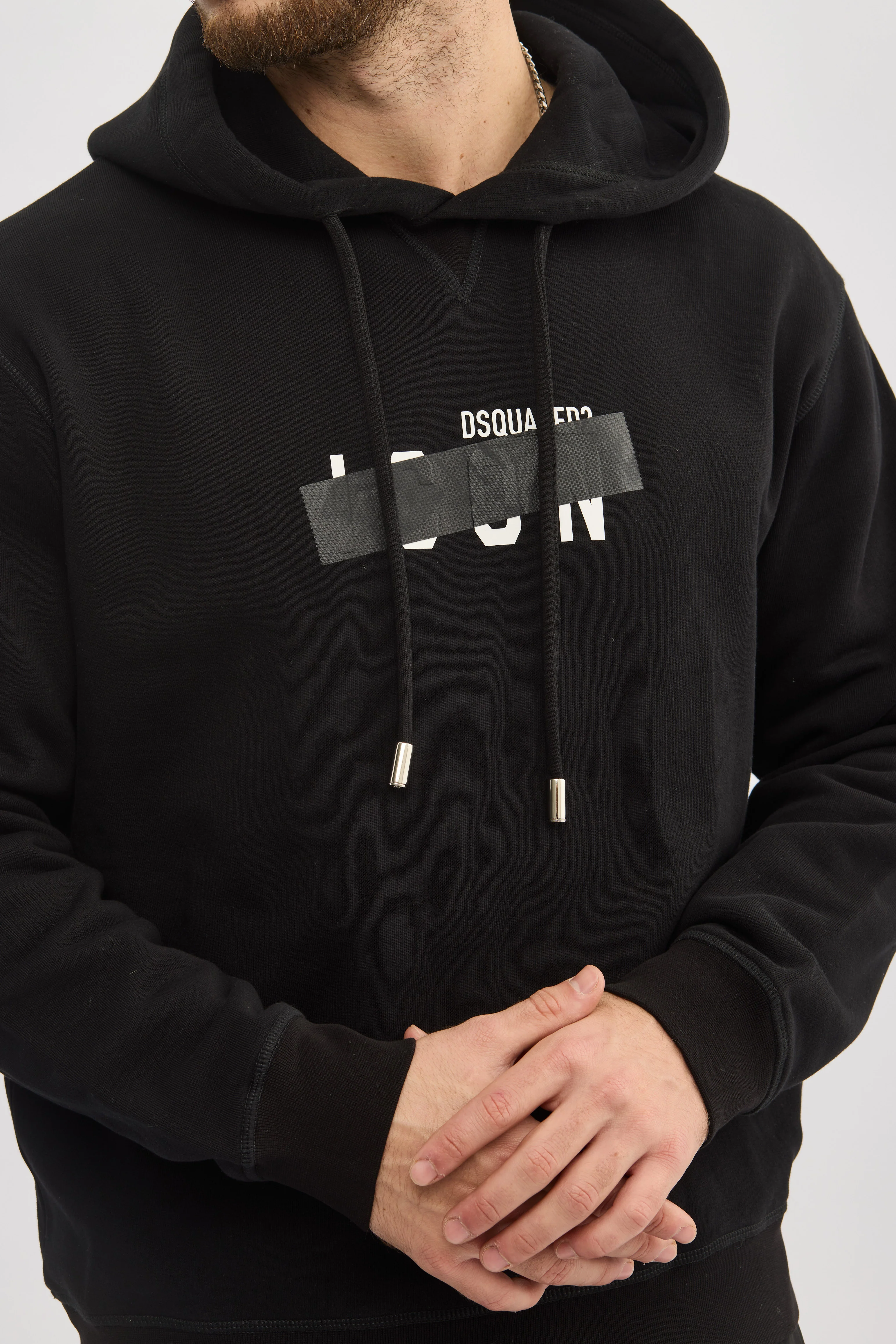 Dsquared2 Black Icon Hoodie - Image 3