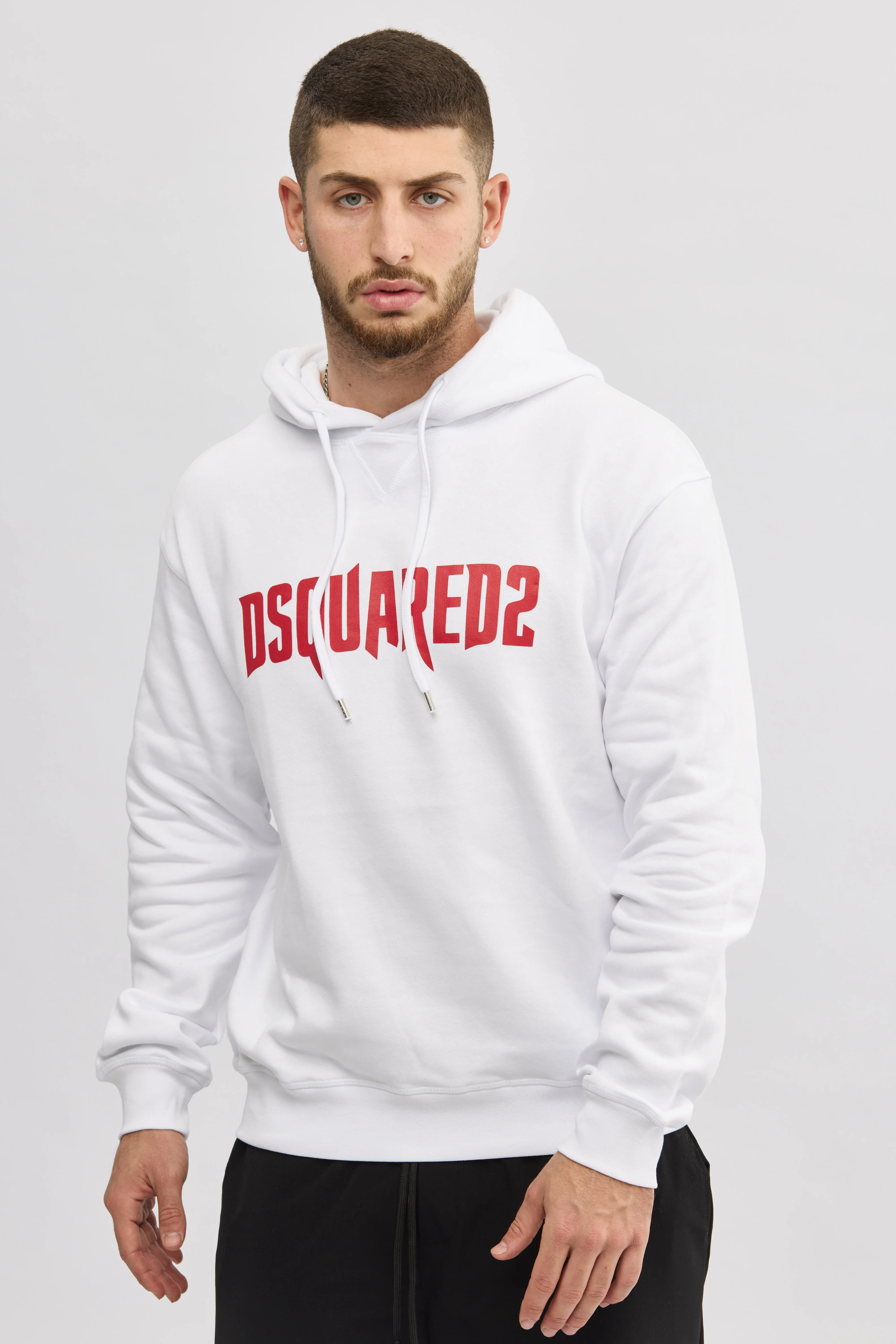 Dsquared2 White Logo Hoodie - Image 3