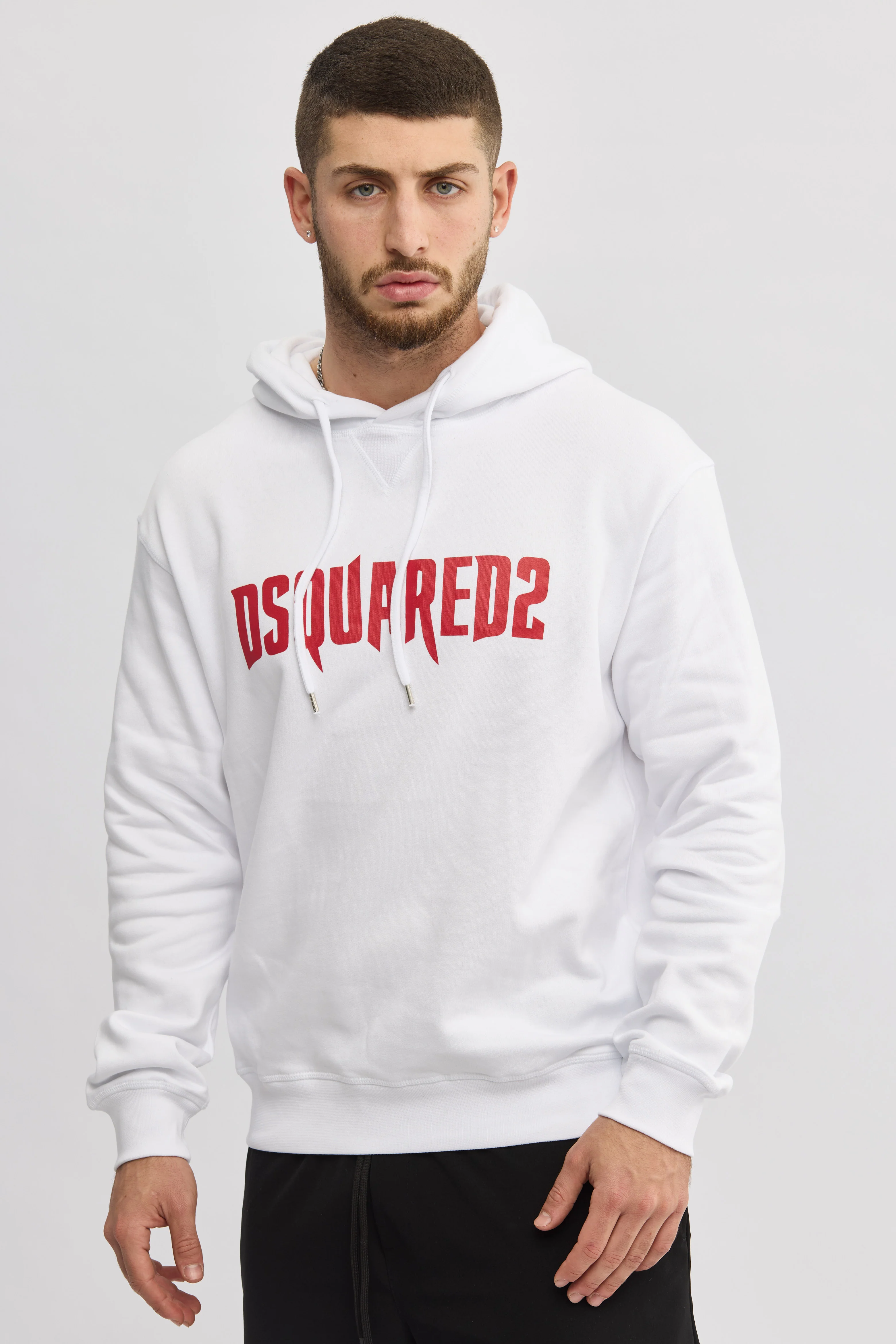 Dsquared2 White Logo Hoodie - Image 4