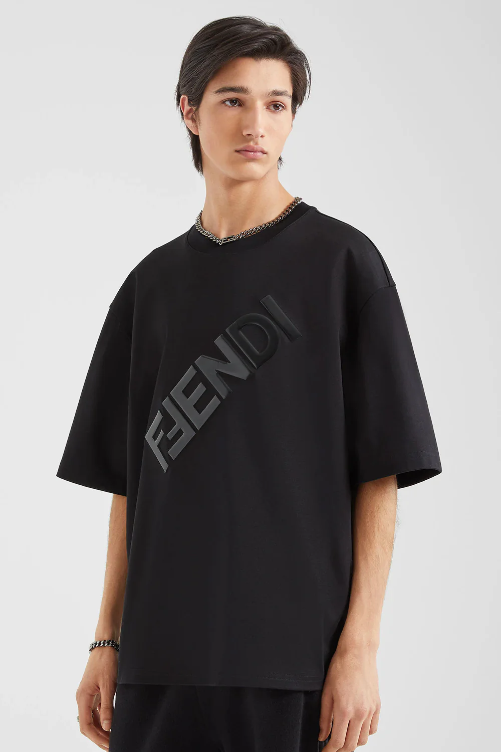 Fendi Black jersey T-shirt - Image 3