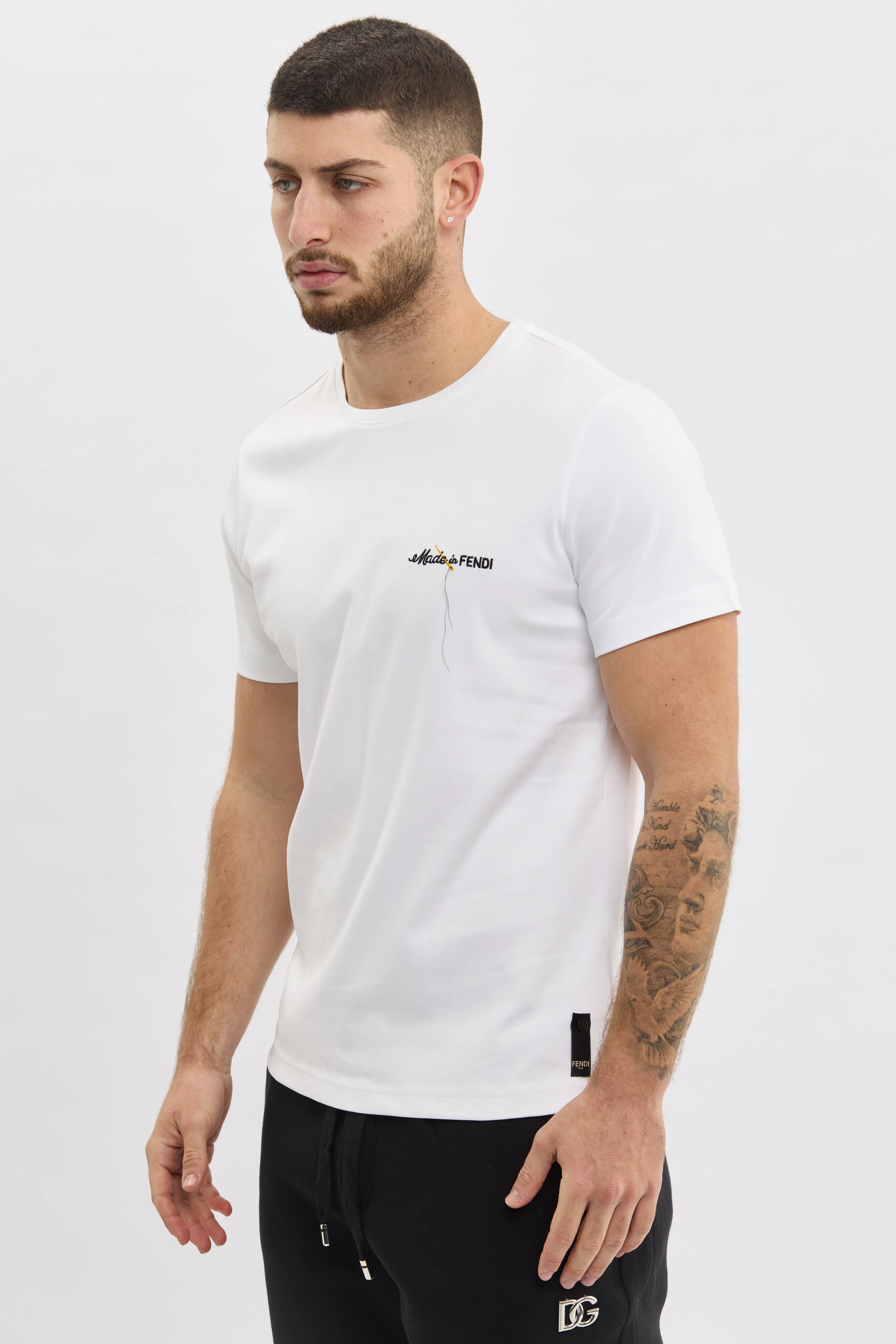 Fendi "Made in Fendi" White T-Shirt - Image 2