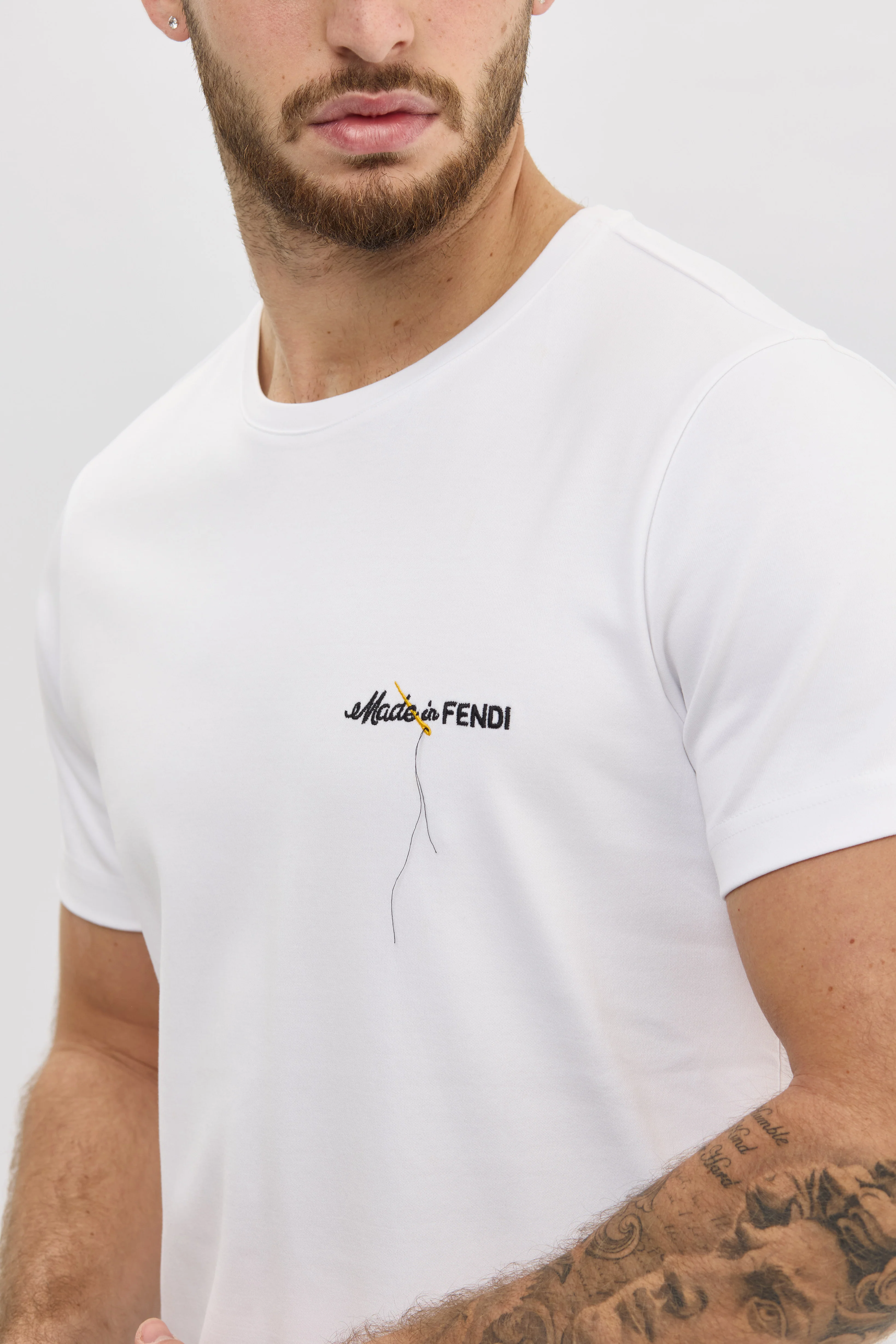 Fendi "Made in Fendi" White T-Shirt - Image 4