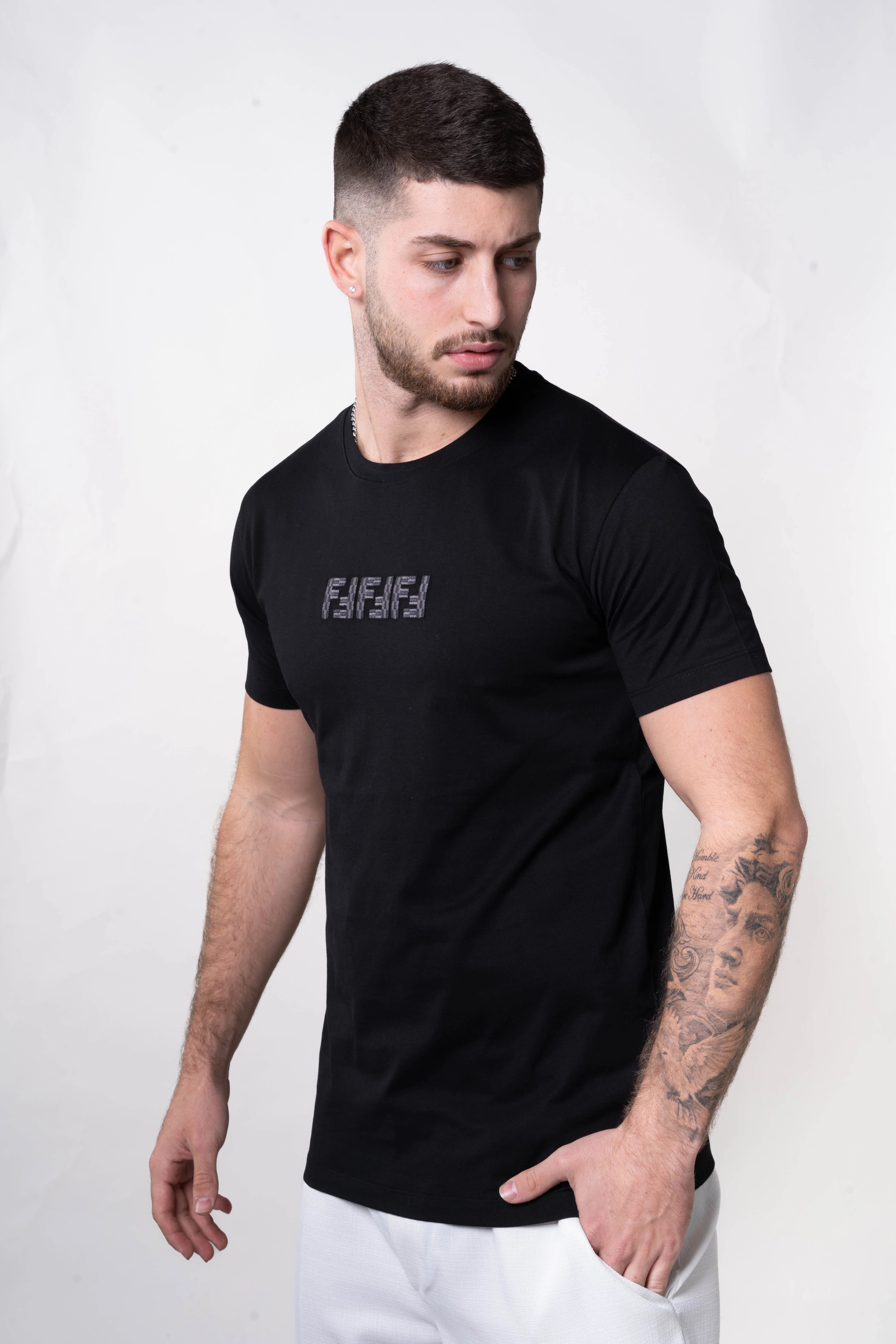 Fendi Navy Pocket T-Shirt - Image 2