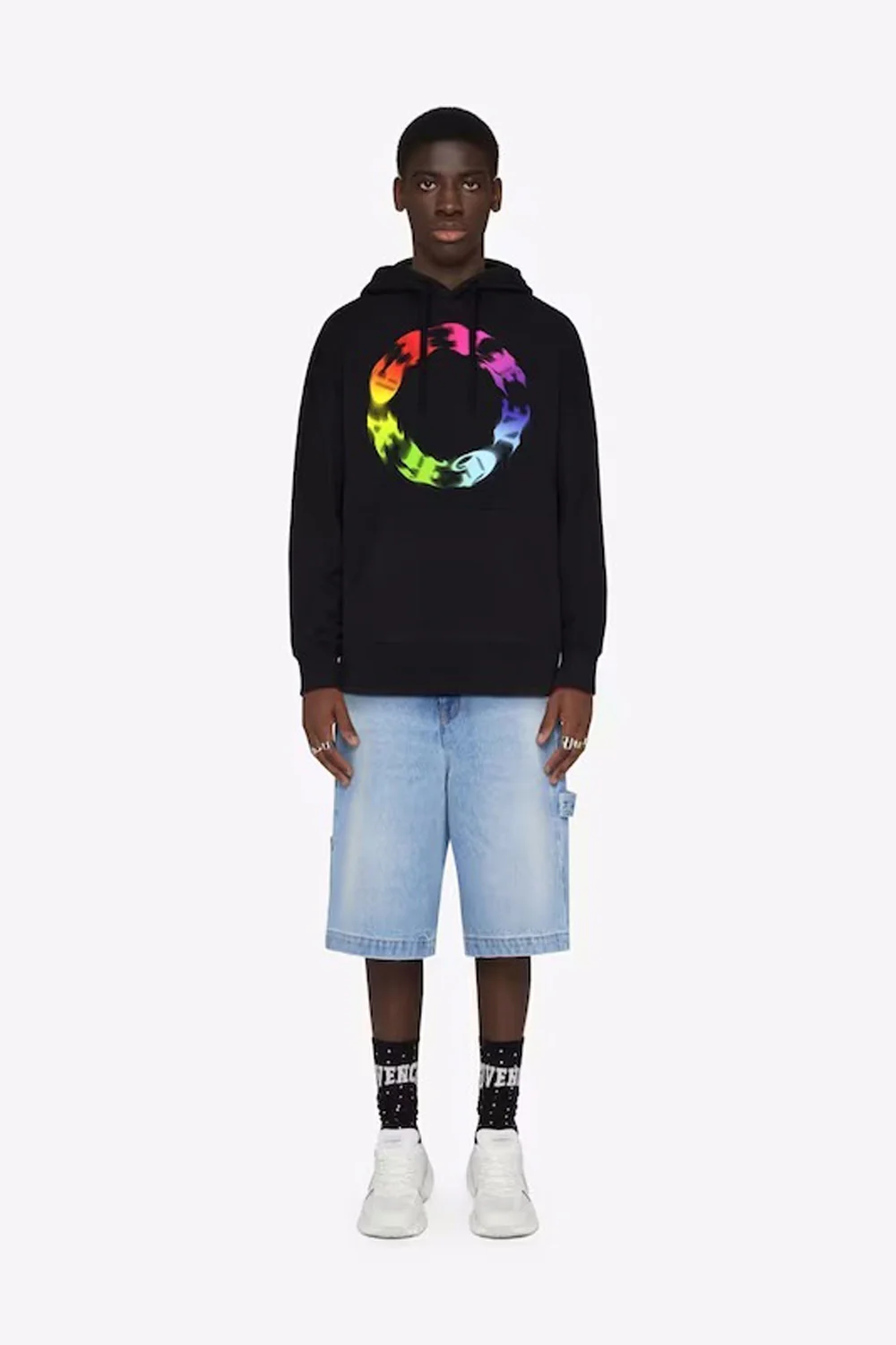 Givenchy Hoodie Logo-Print Colorful - Image 2