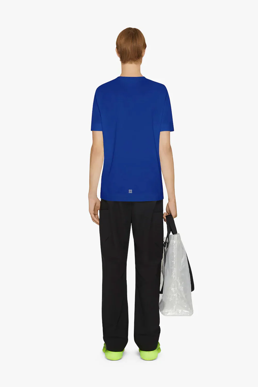 Givenchy logo-print cotton T-shirt blue - Image 3