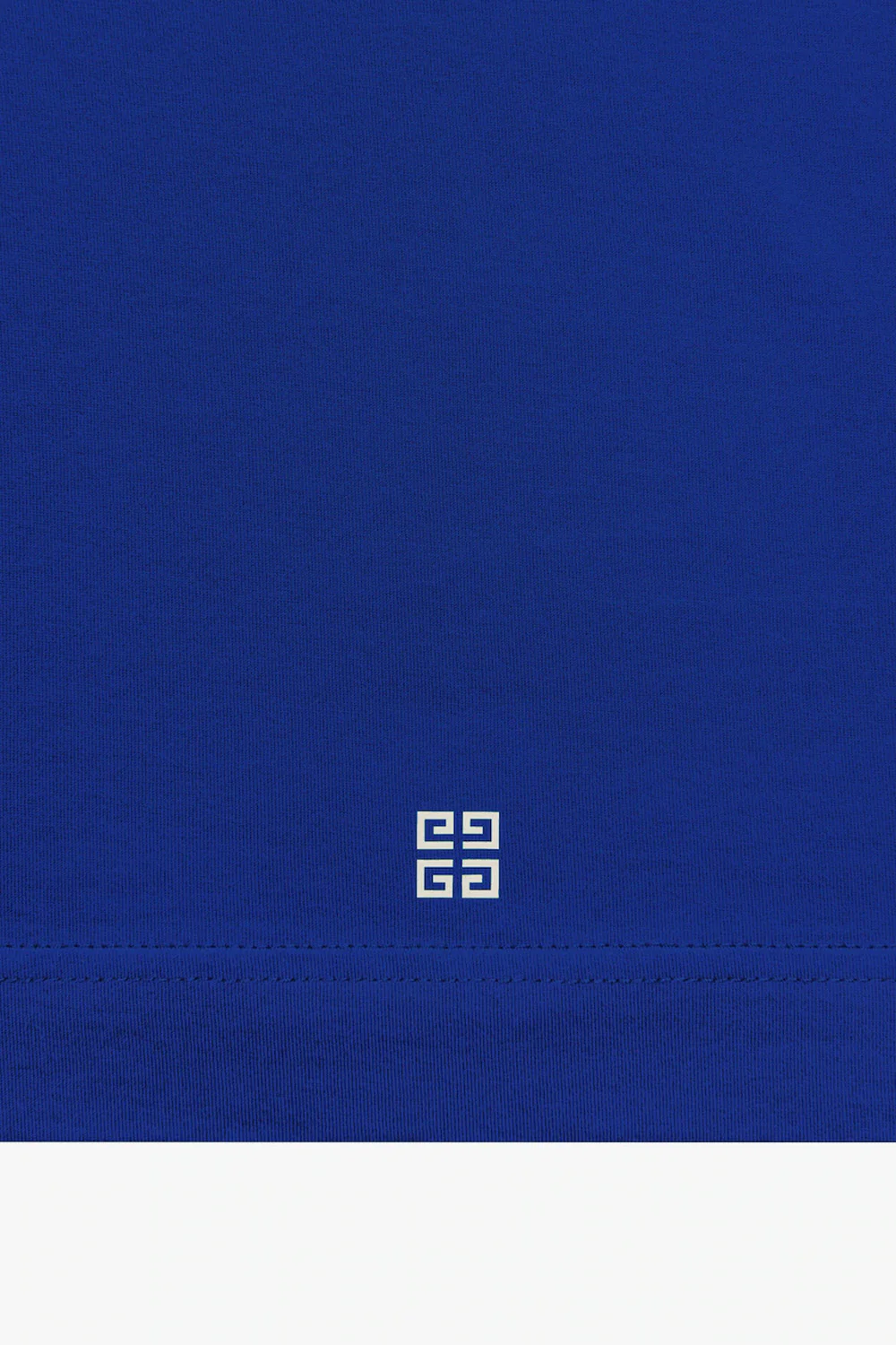 Givenchy logo-print cotton T-shirt blue - Image 4