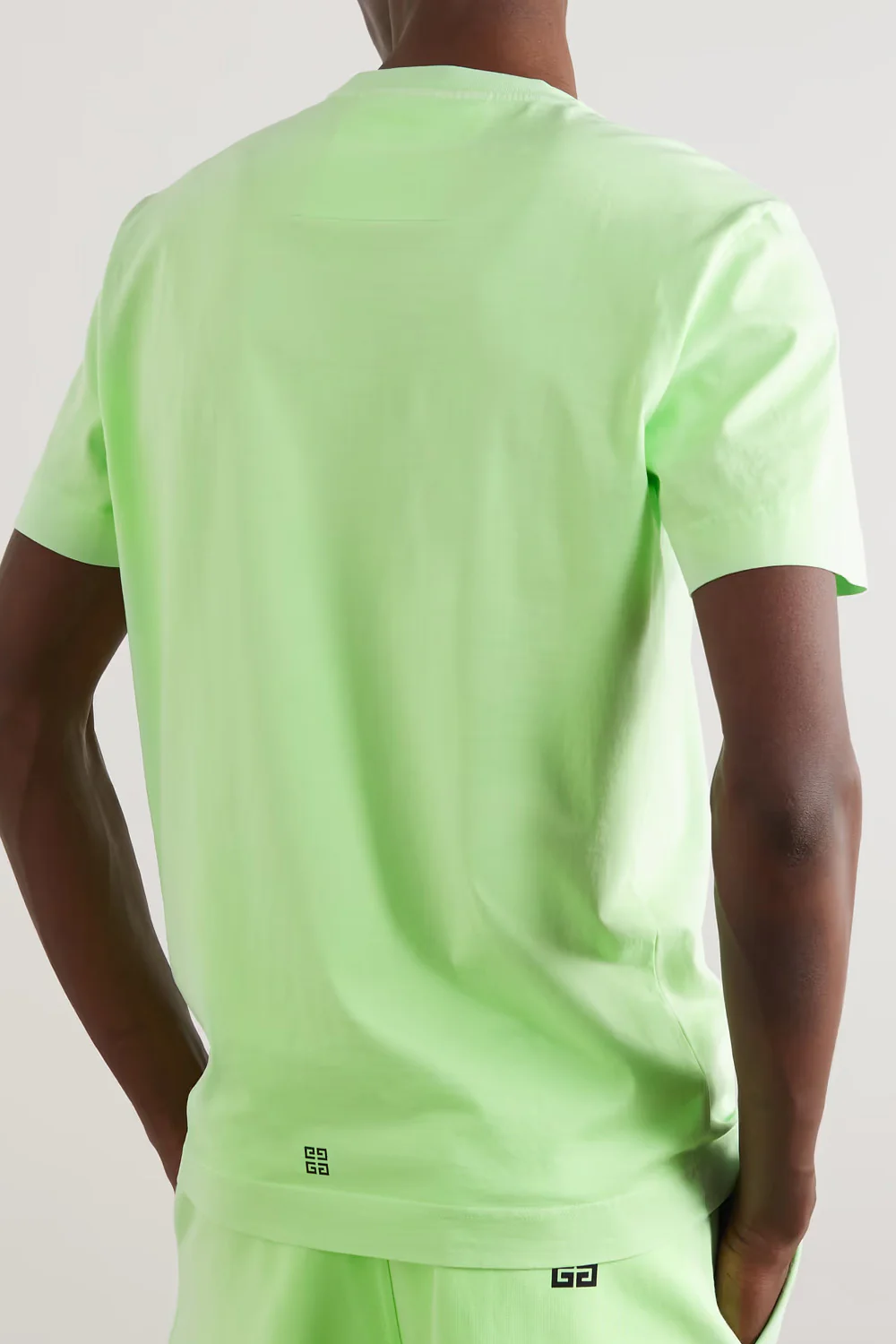 Givenchy logo-print cotton T-shirt green - Image 3