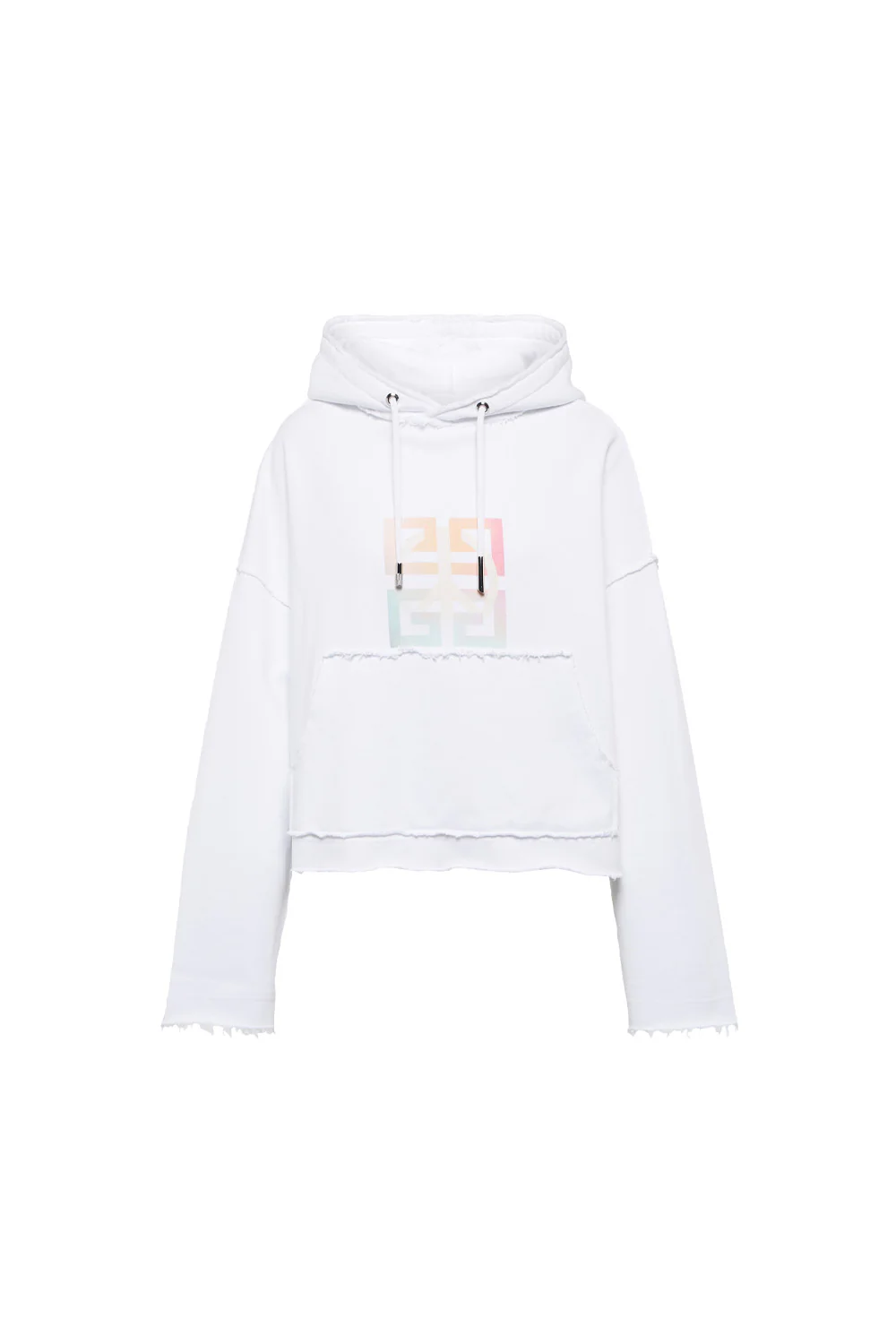 Givenchy logo-print cropped hoodie