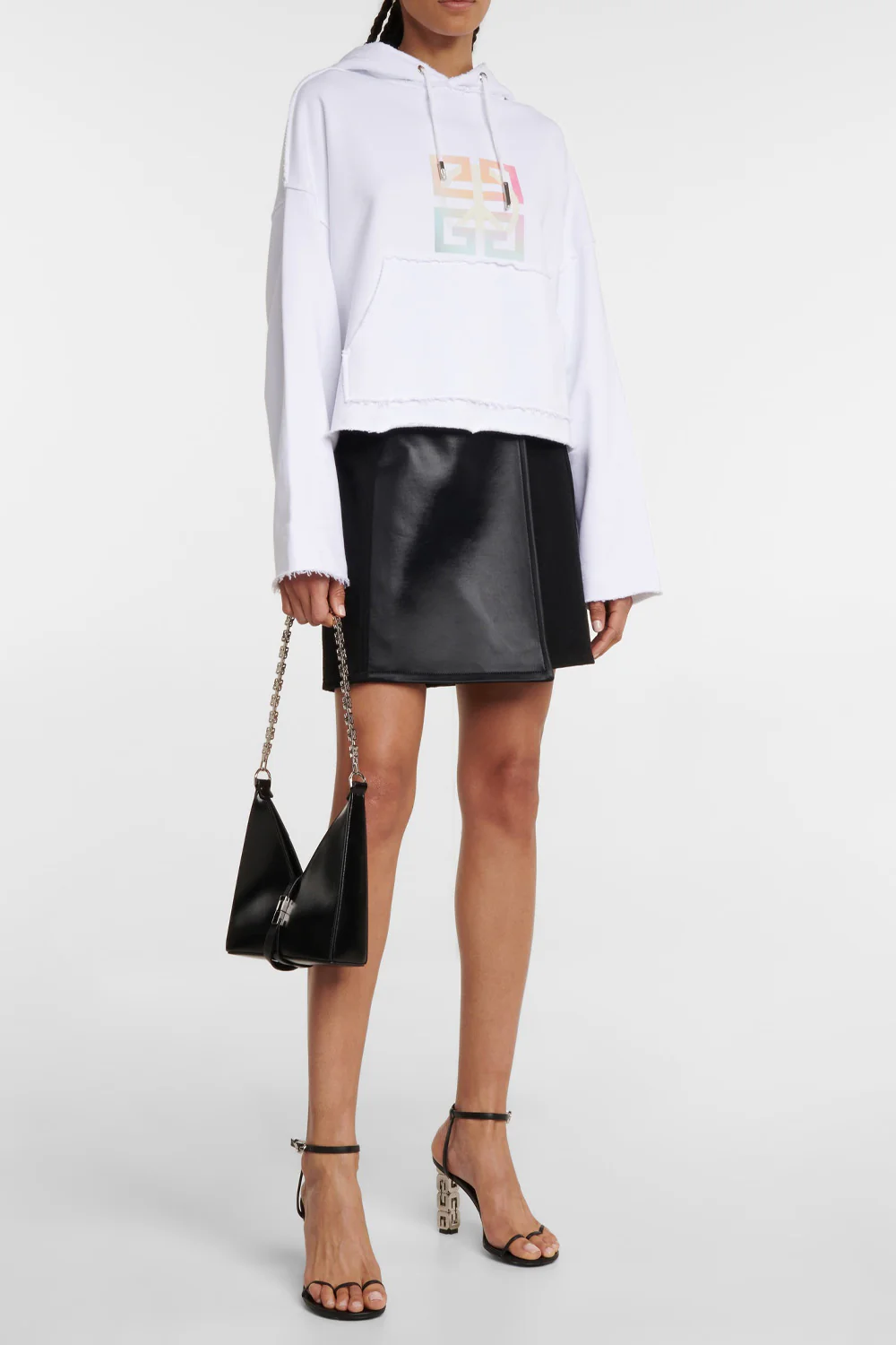 Givenchy logo-print cropped hoodie - Image 2