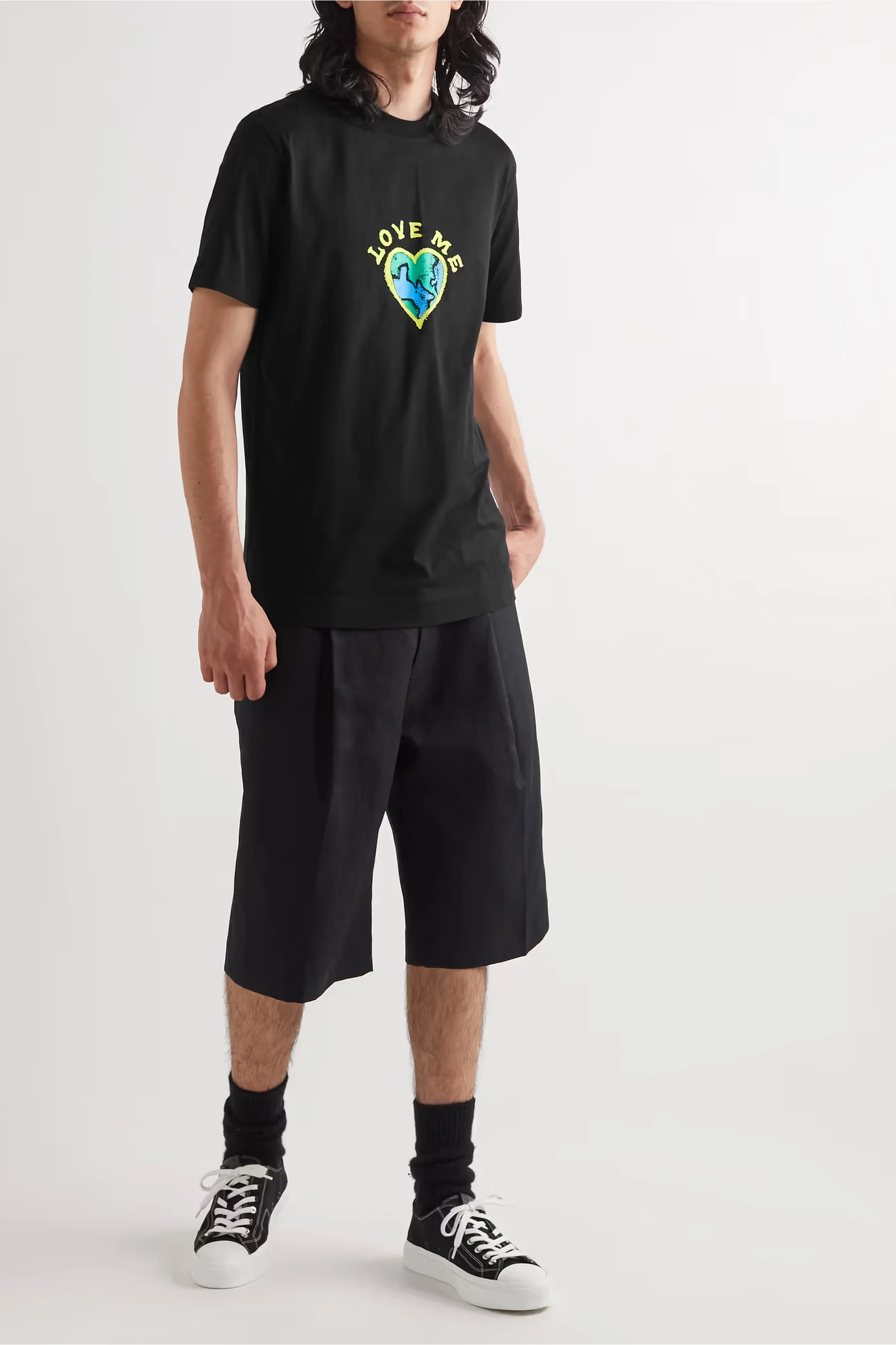 GIVENCHY Love Me Printed Cotton-Jersey T-Shirt - Image 3