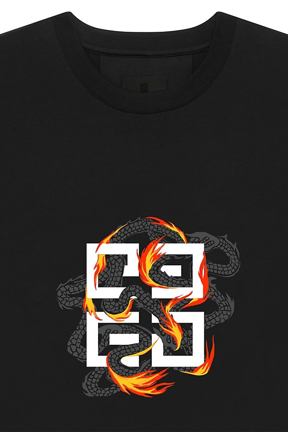 Givenchy Slim Fit T-Shirt In Cotton With 4G Dragon Print - Image 2
