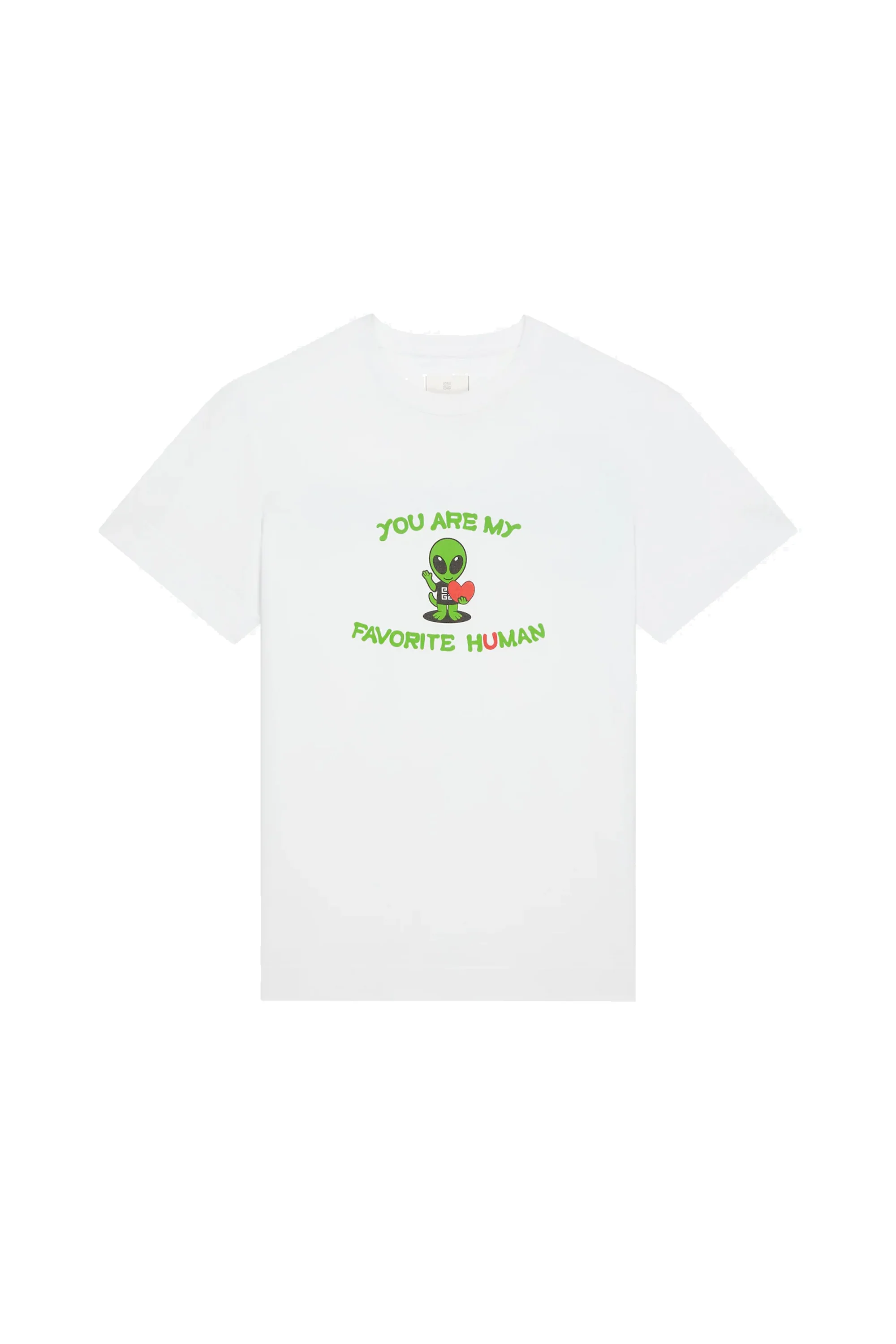 GIVENCHY Slim-fit White t-shirt printed Alien