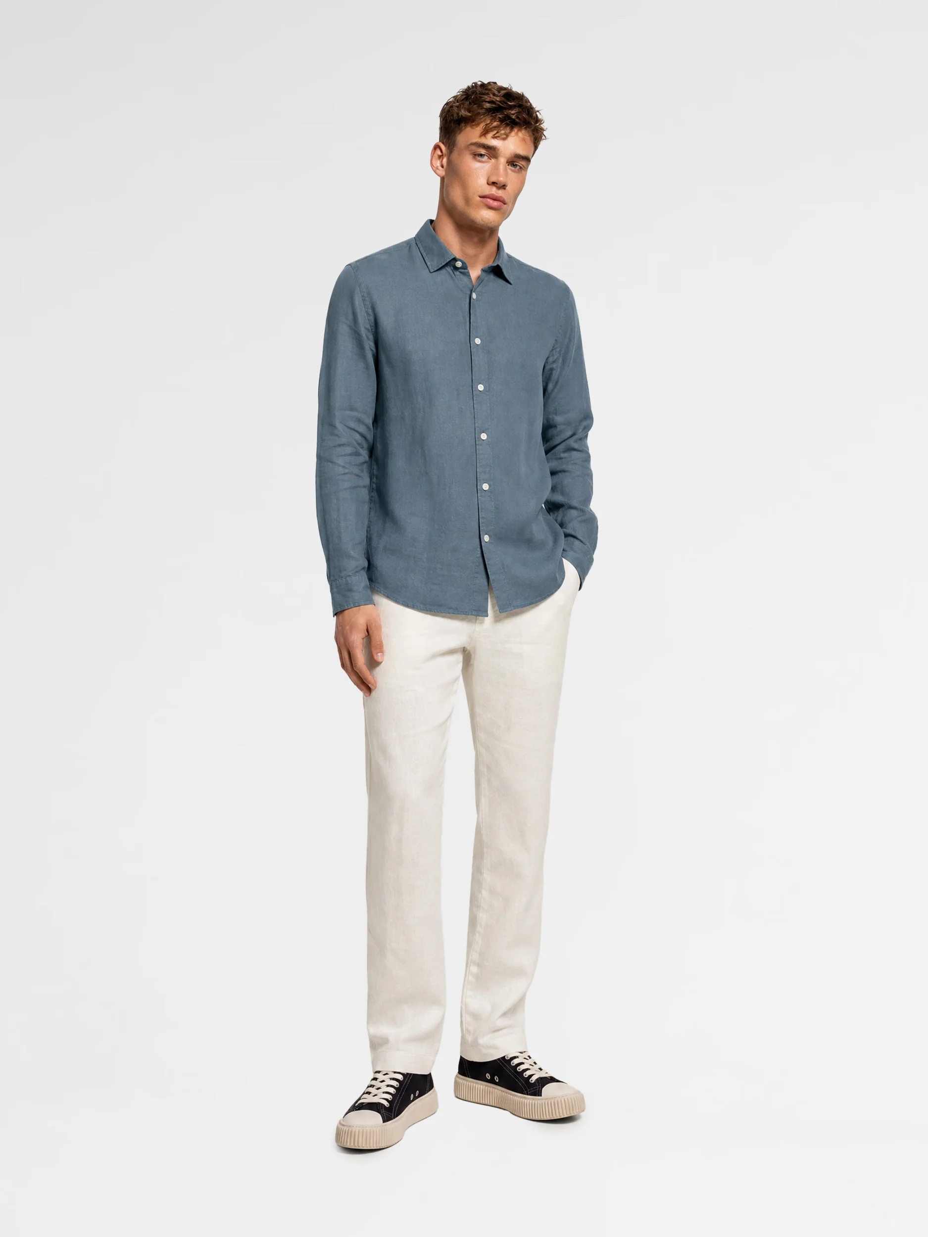 MAISON 9 PARIS 36 Mold Linen Shirt - Image 2
