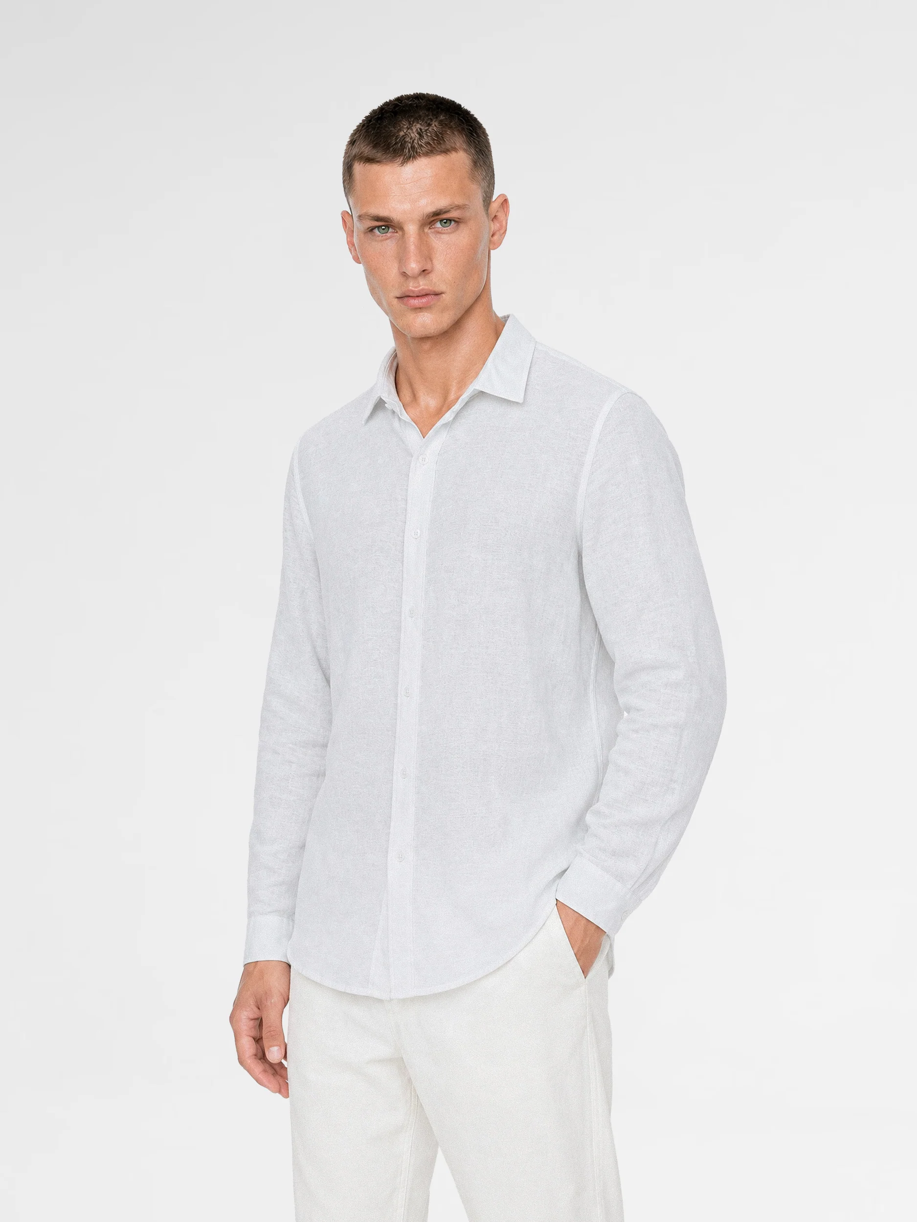 MAISON 9 PARIS Blue Soft Cotton Shirt - Image 2