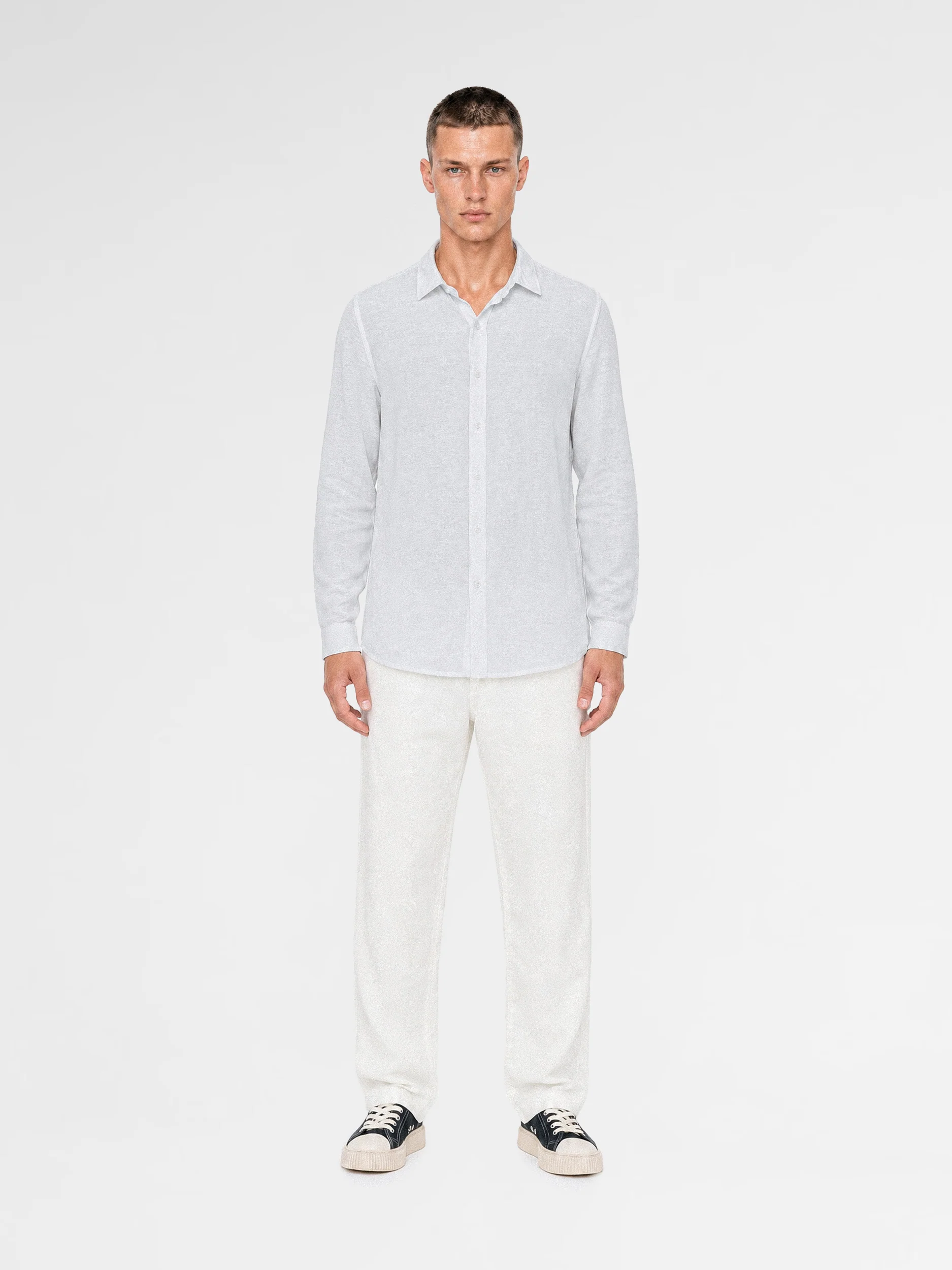 MAISON 9 PARIS Blue Soft Cotton Shirt - Image 3