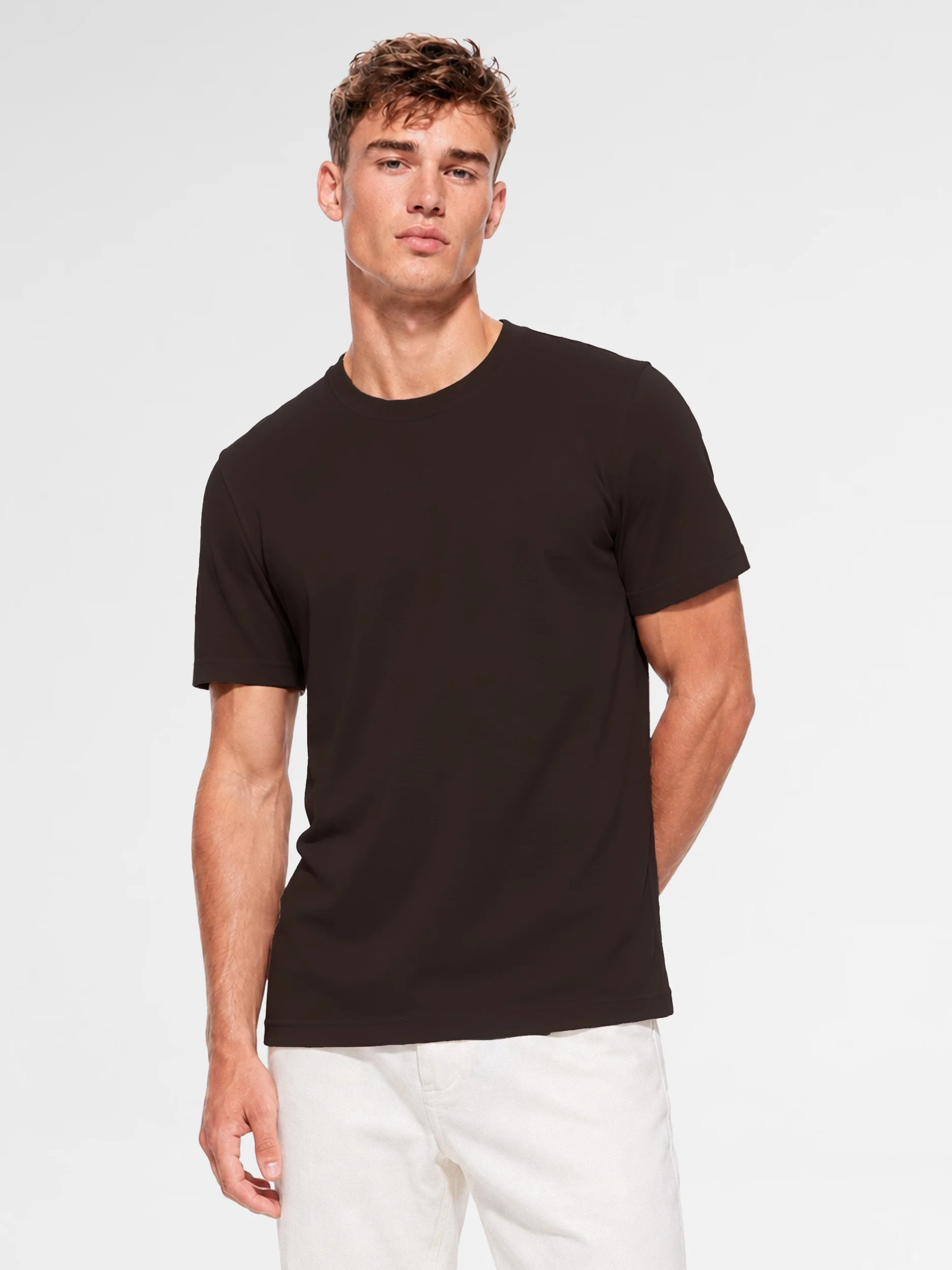 MAISON 9 PARIS Brown Mercerized Cotton T-Shirt - Image 2