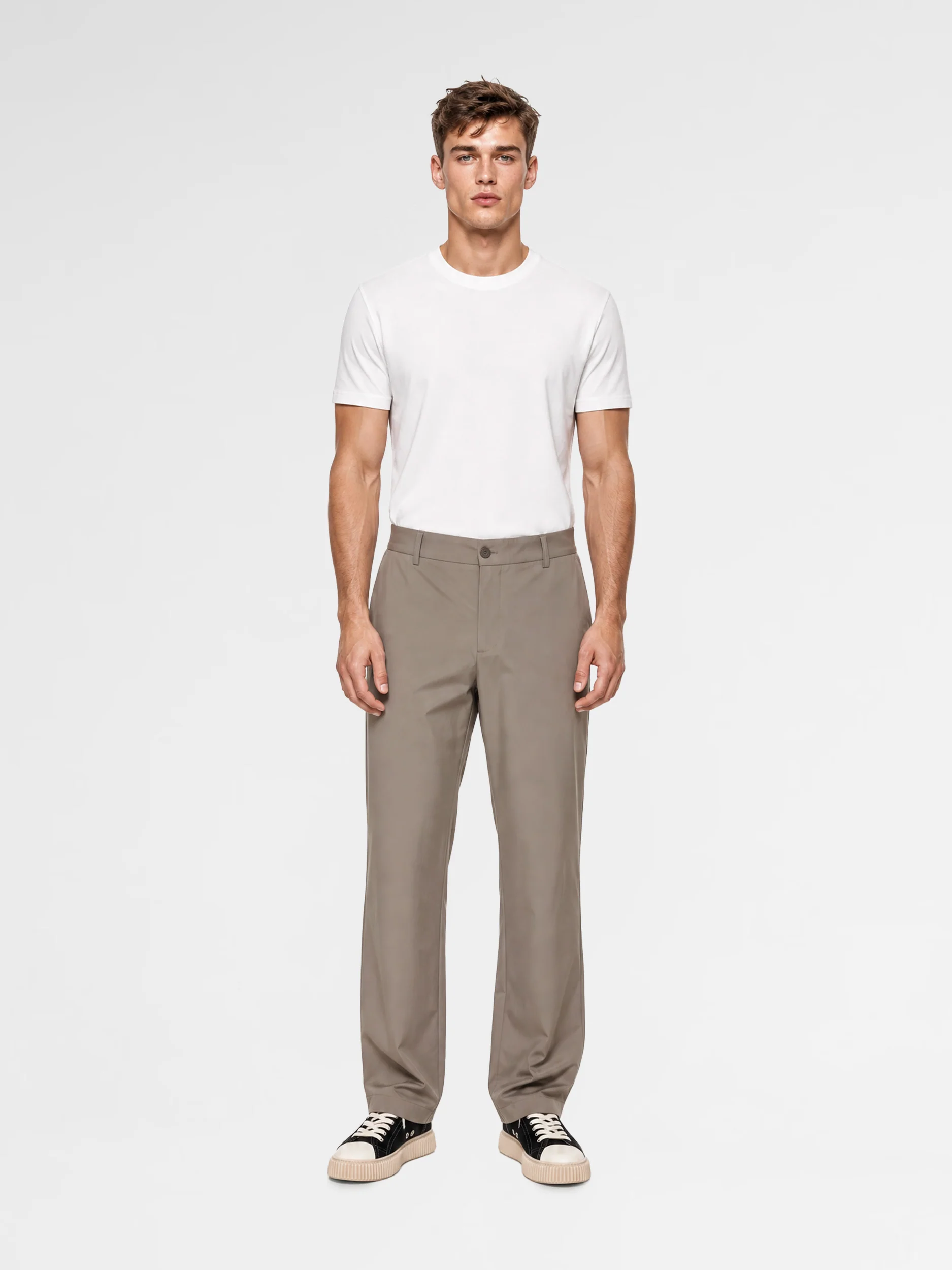 MAISON 9 PARIS High-End Mink Nylon Trousers Pants - Image 2