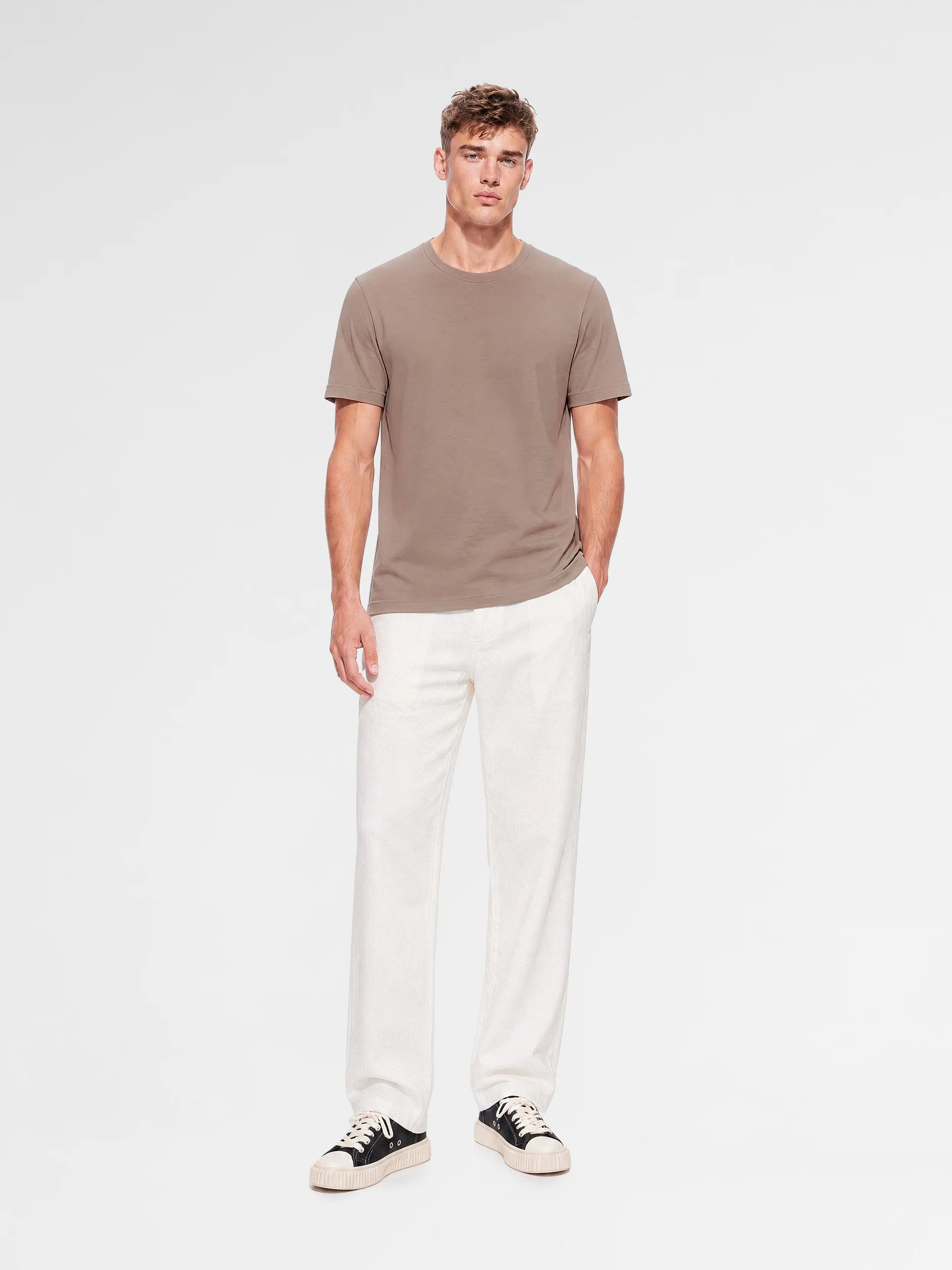 MAISON 9 PARIS Mink Mercerized Cotton T-Shirt - Image 3