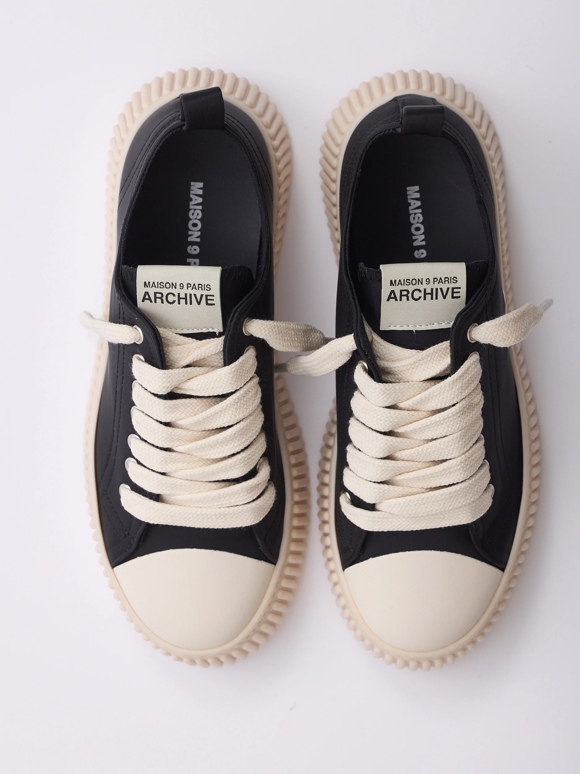 MAISON 9 PARIS Sneakers - Black Nylon - Image 5