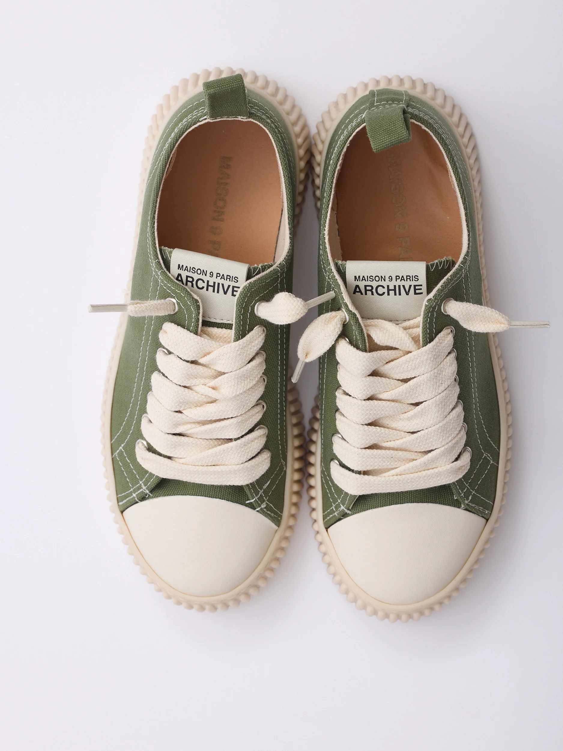 MAISON 9 PARIS Sneakers - Green Suede Leather - Image 5