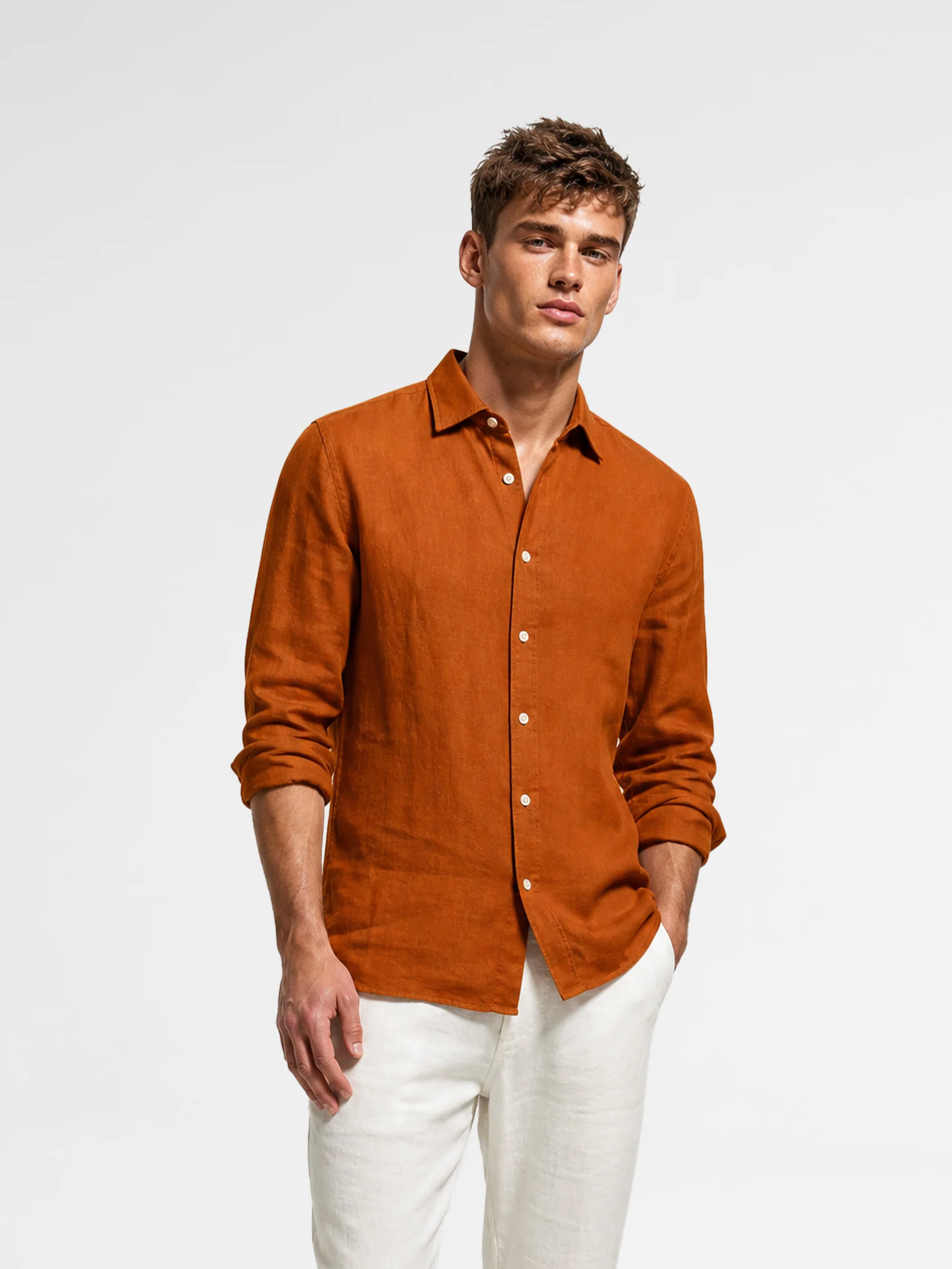 MAISON 9 PARIS Tile Linen Shirt