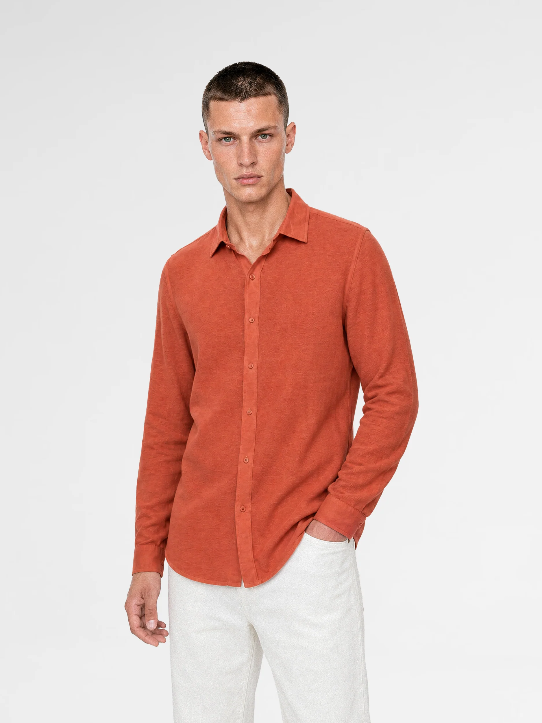 MAISON 9 PARIS Tile Soft Cotton Shirt - Image 2