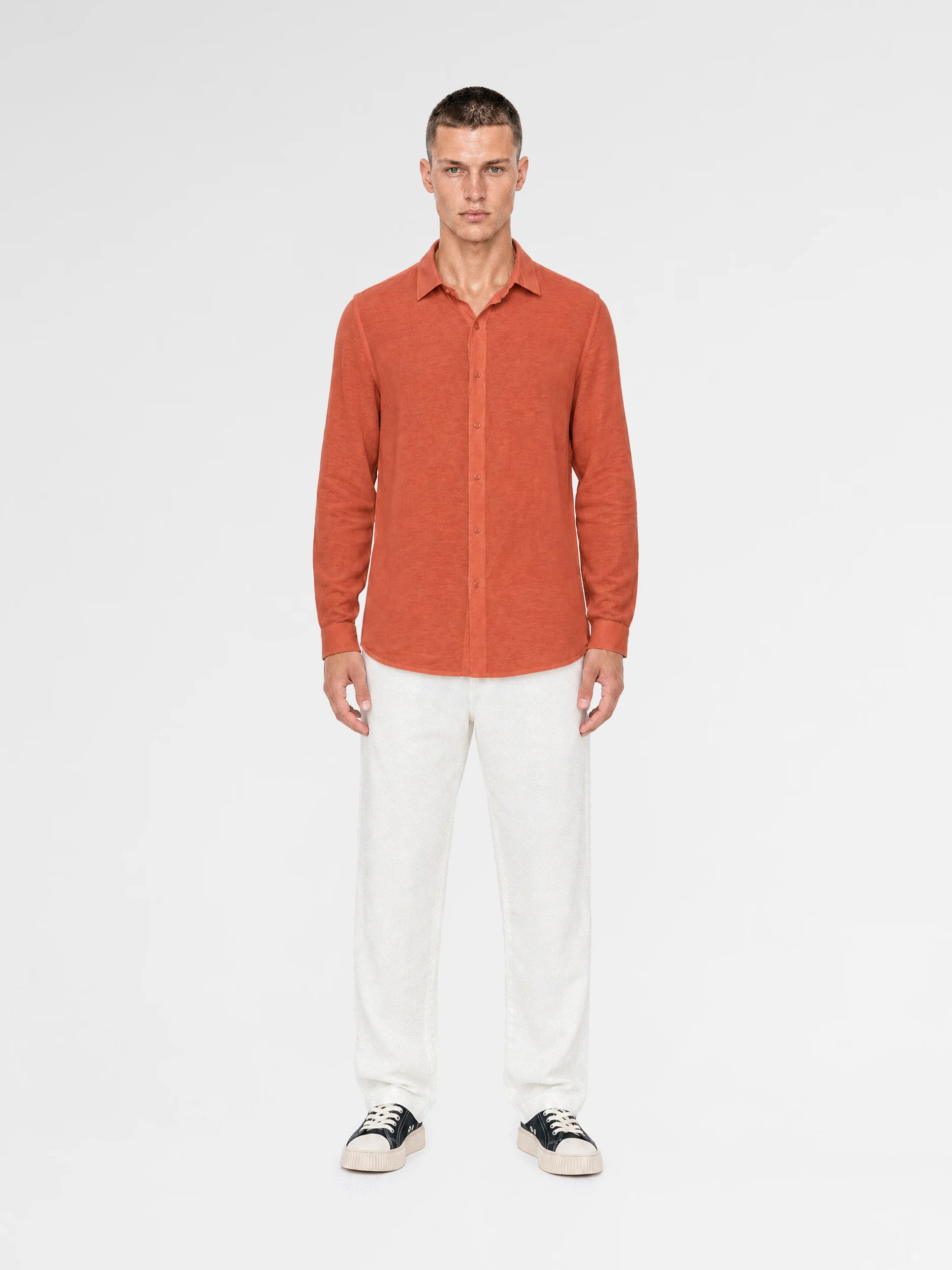 MAISON 9 PARIS Tile Soft Cotton Shirt - Image 3