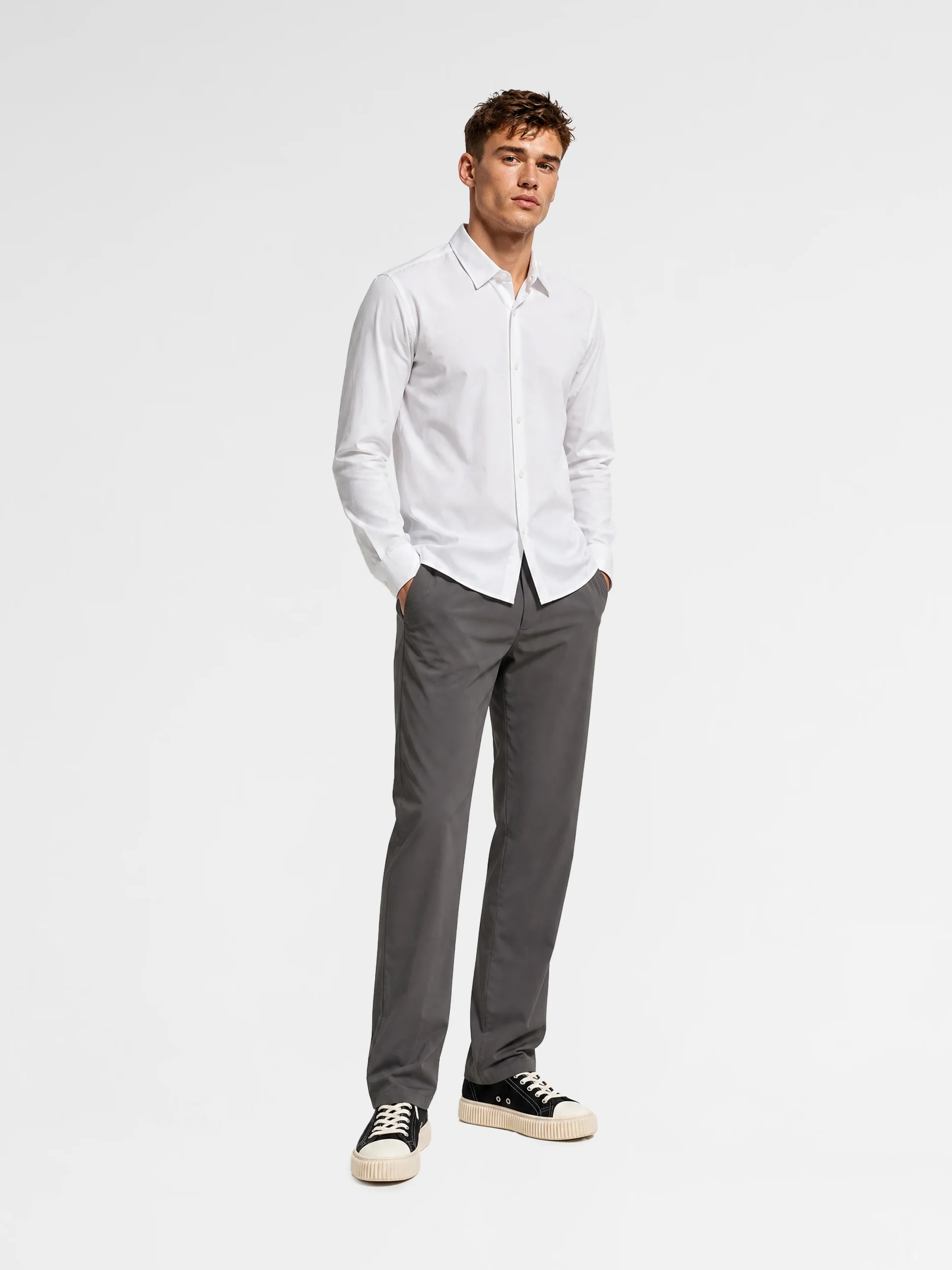 MAISON 9 PARIS White High End Nylon Shirt - Image 2