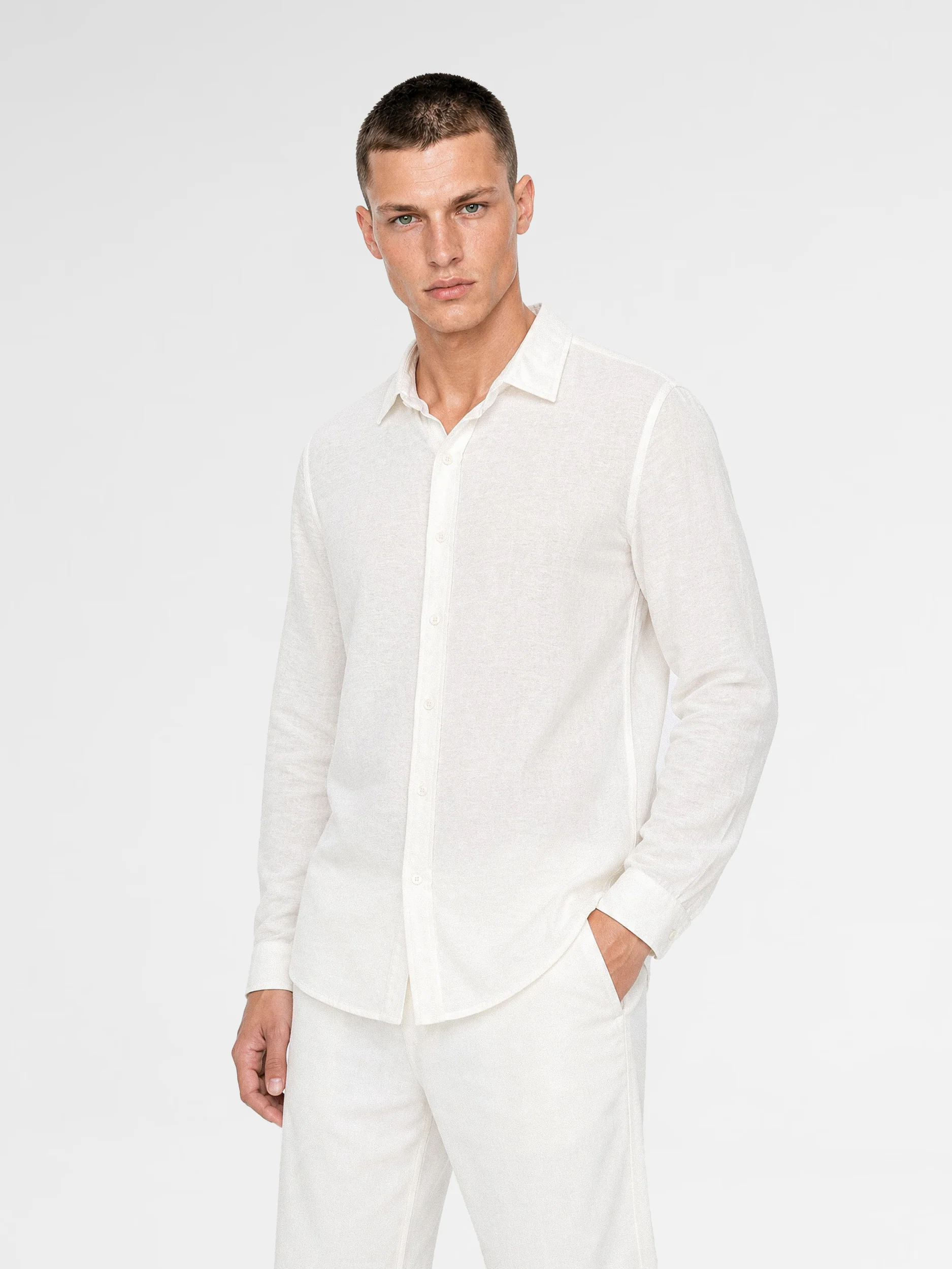 MAISON 9 PARIS White Soft Cotton Shirt - Image 2