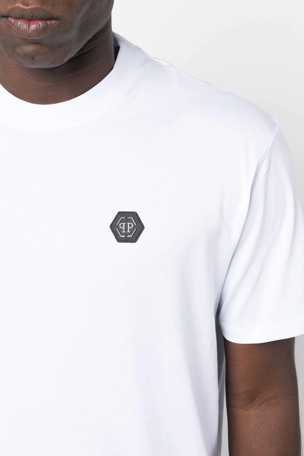 Philipp Plein cotton round-neck T-shirt white - Image 2