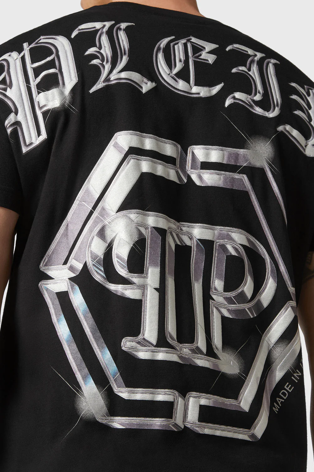 Philipp Plein logo-neck cotton T-shirt - Image 4